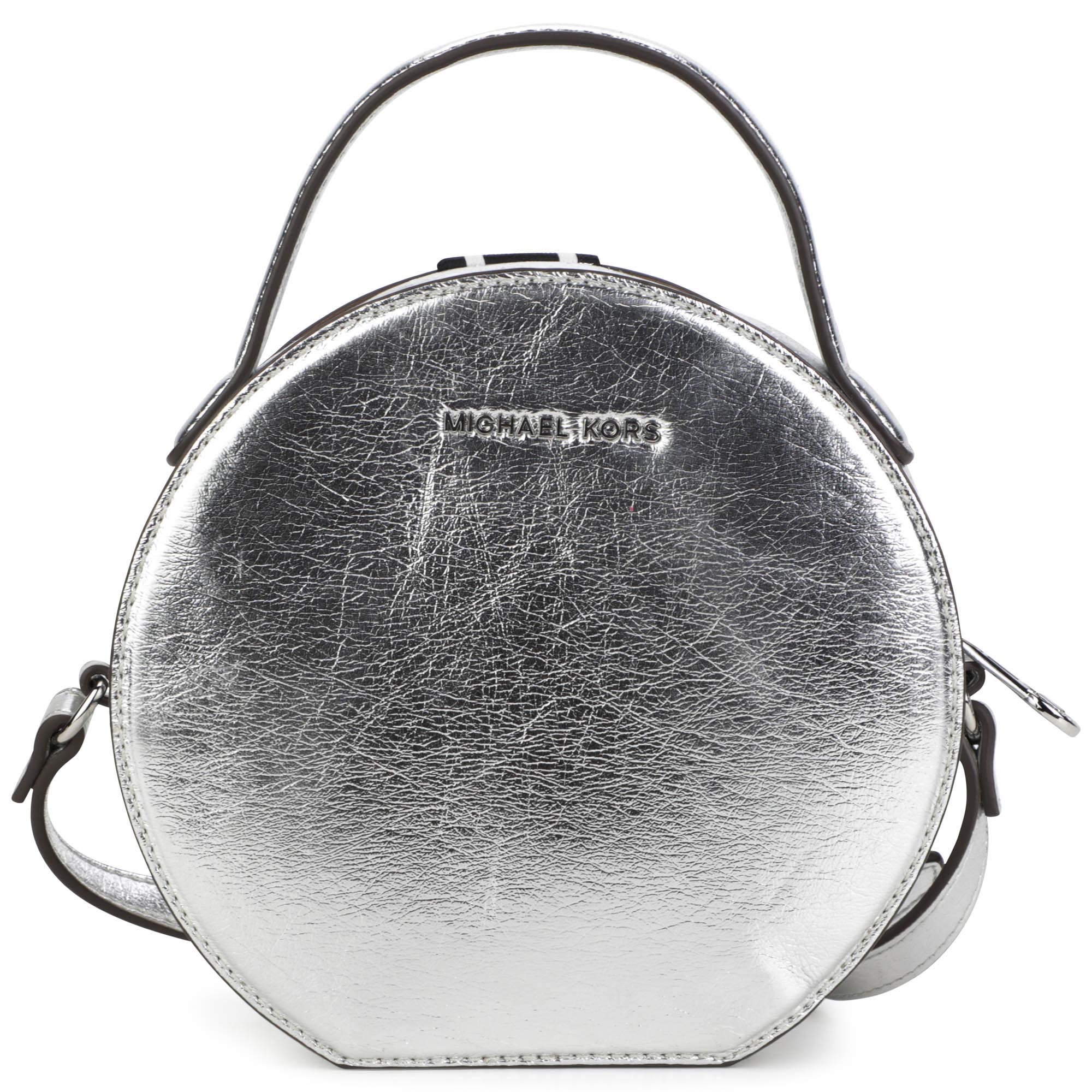 MICHAEL KORS Coated fabric round handbag girl silver - | Kids around