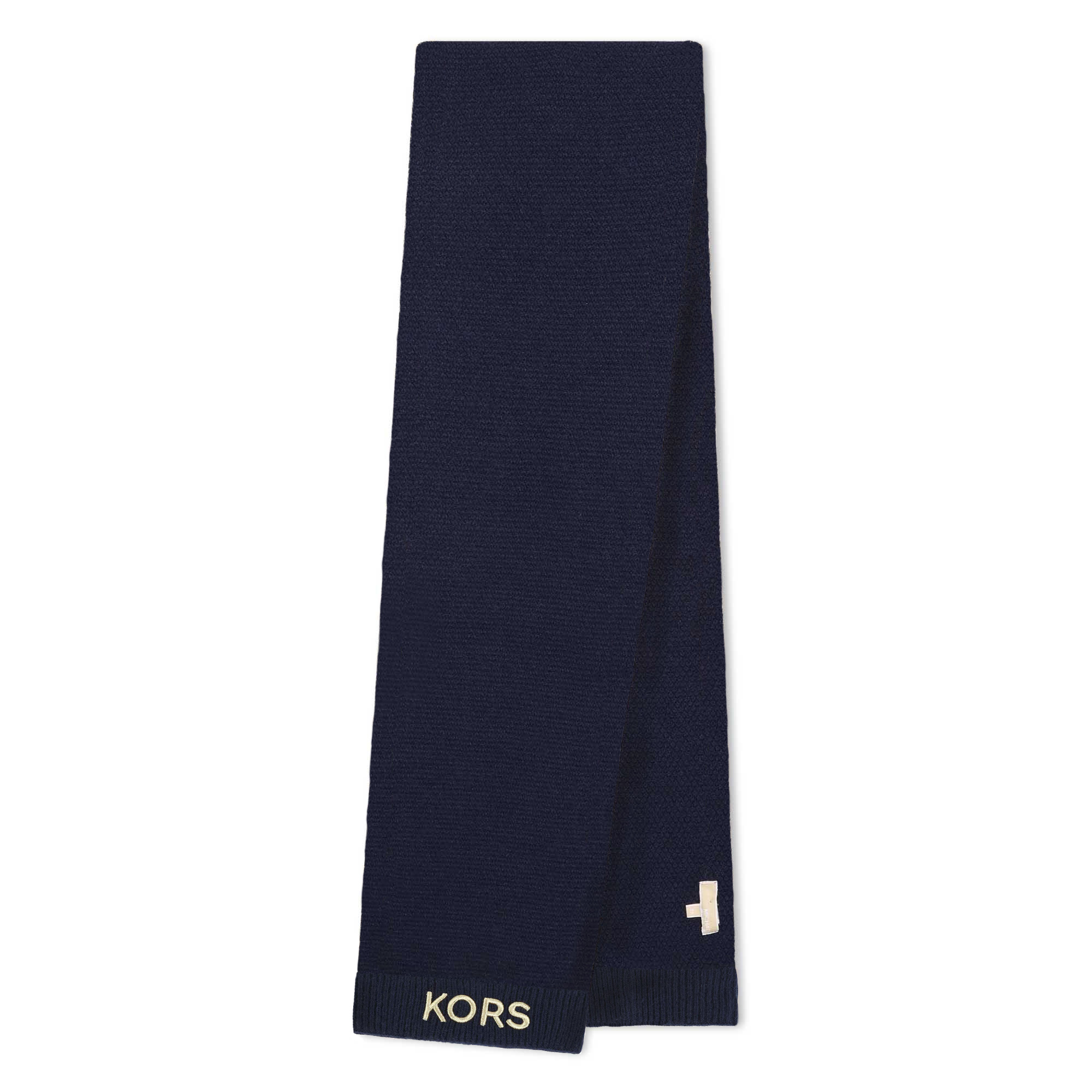 michael kors écharpe en tricot avec logo fille taille 4 bleu