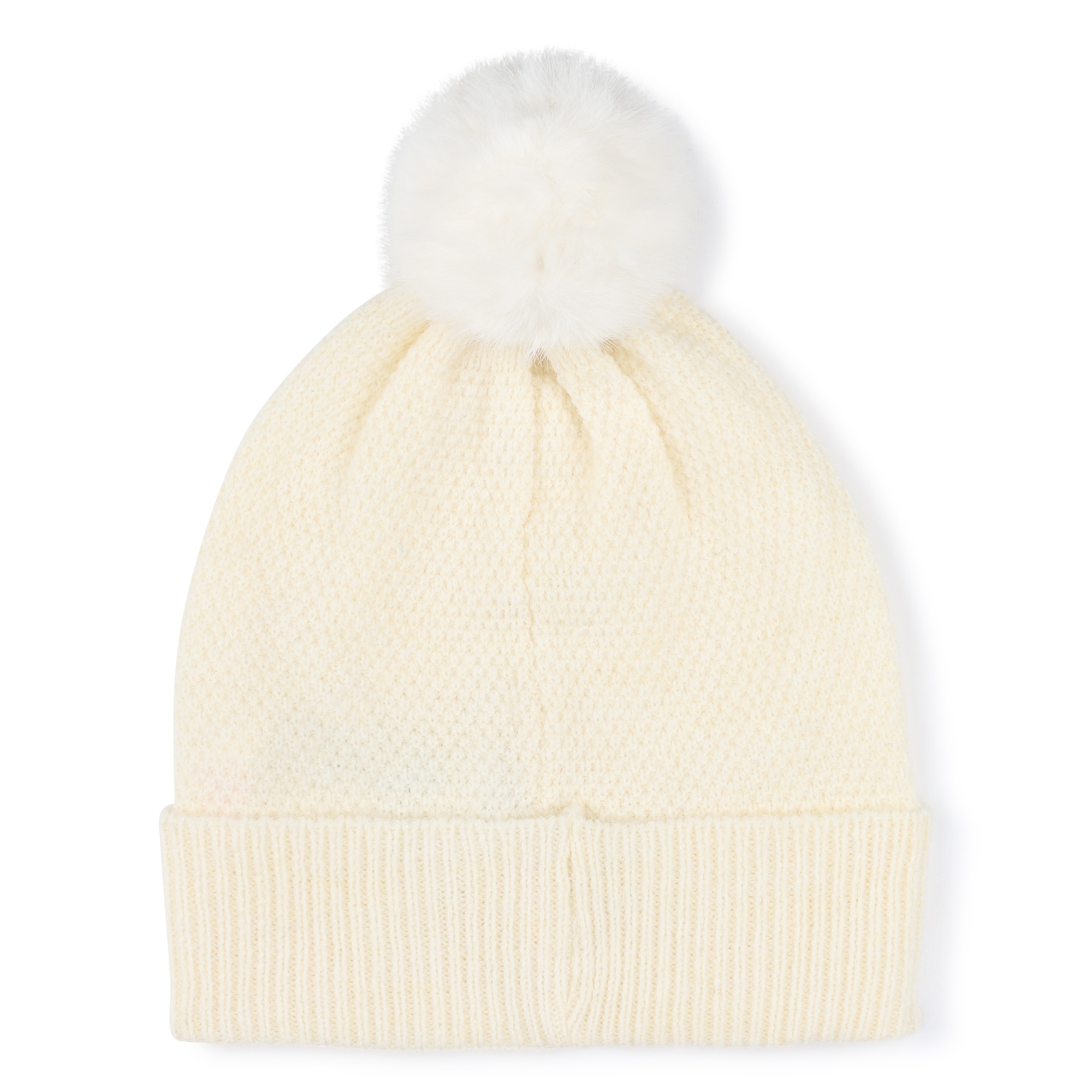 Pompom embroidered knitted hat MICHAEL KORS for GIRL