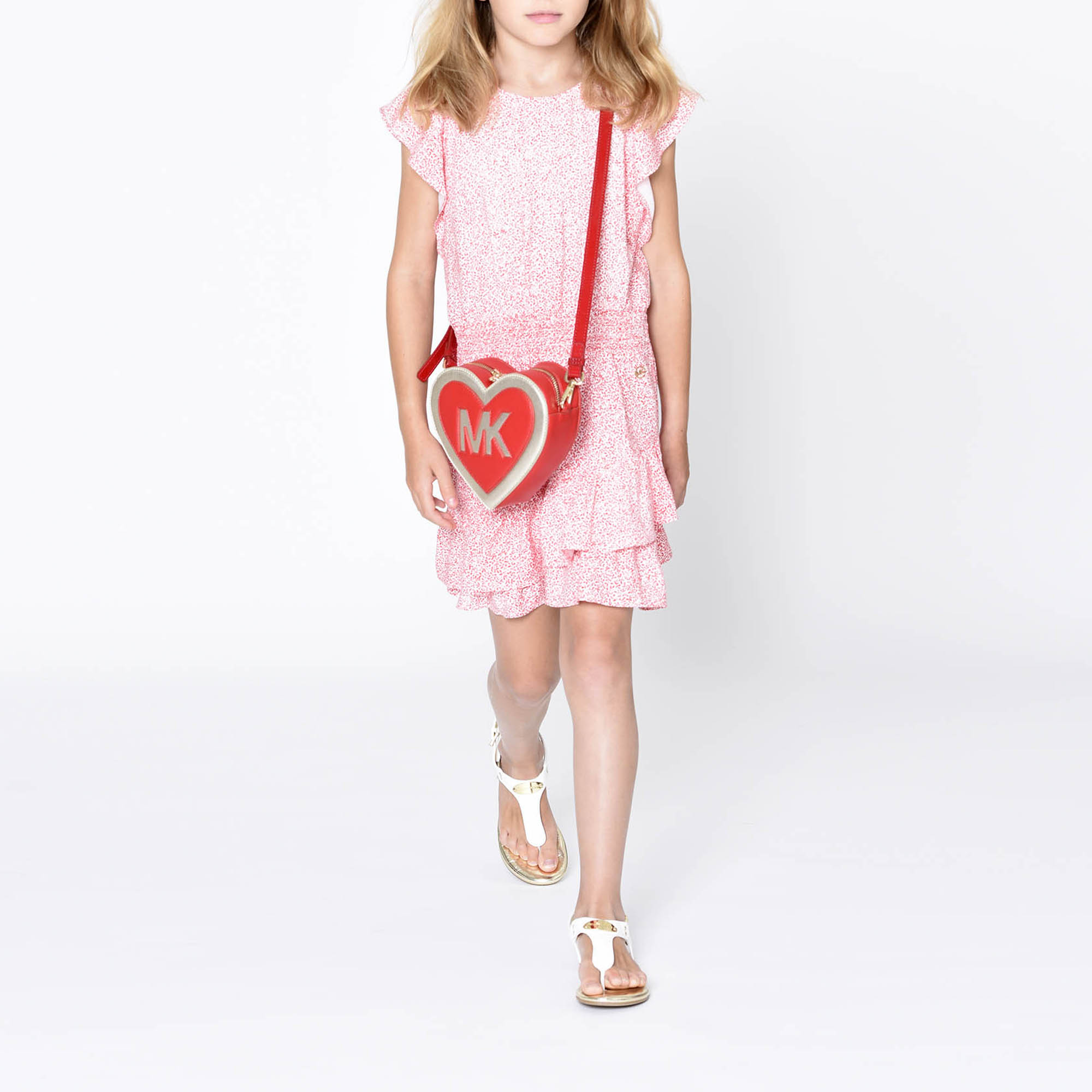 MICHAEL KORS Floral print dress girl red - | Kids around