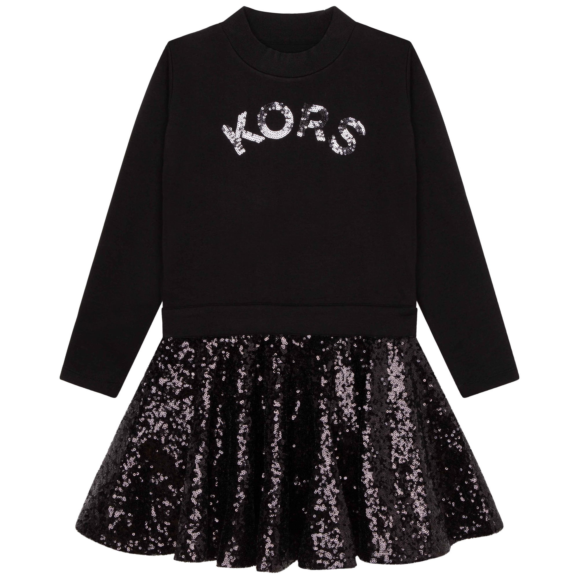 Two-material sequined dress MICHAEL KORS for GIRL