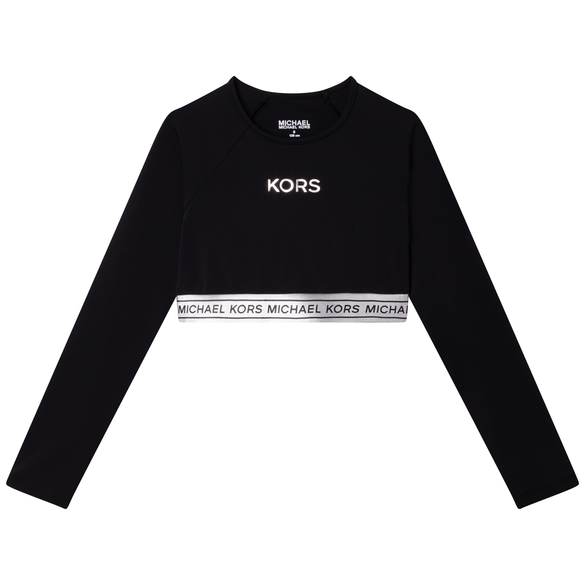 Cropped long-sleeved T-shirt MICHAEL KORS for GIRL
