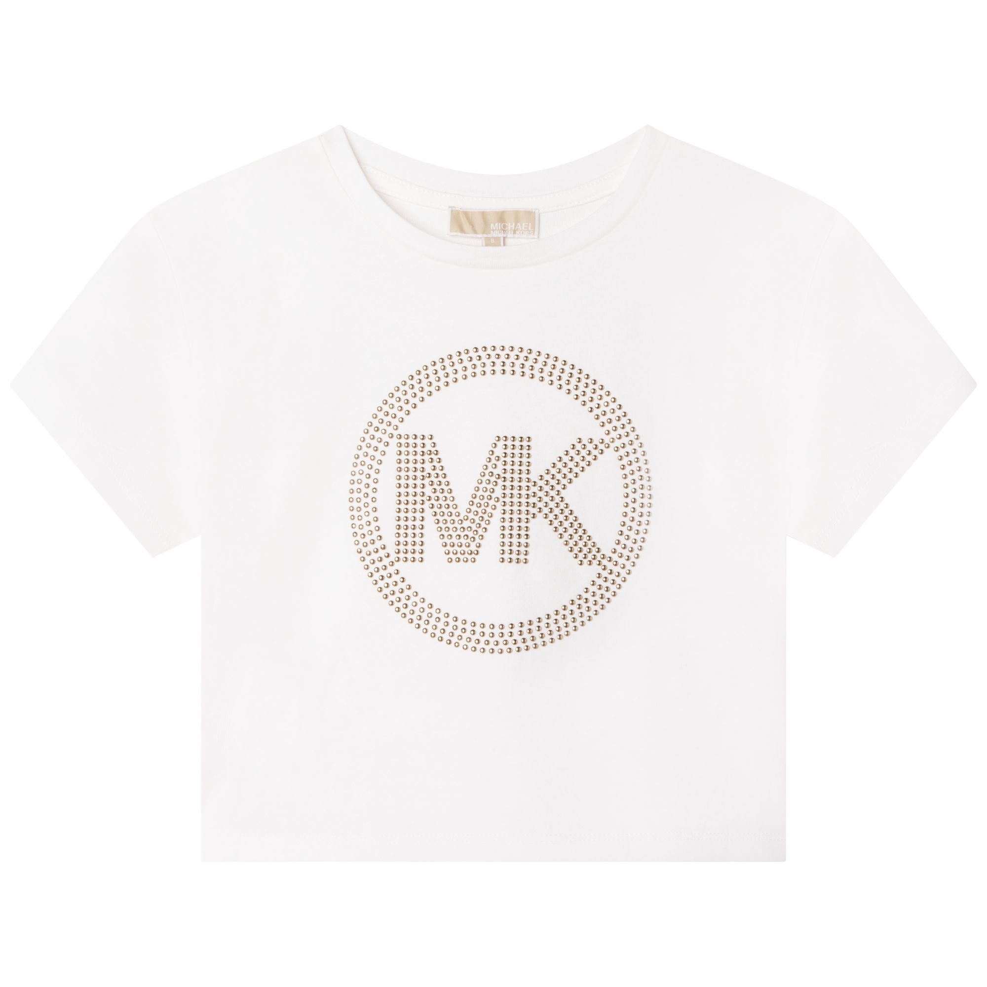 T-shirt en coton avec clous MICHAEL KORS pour FILLE