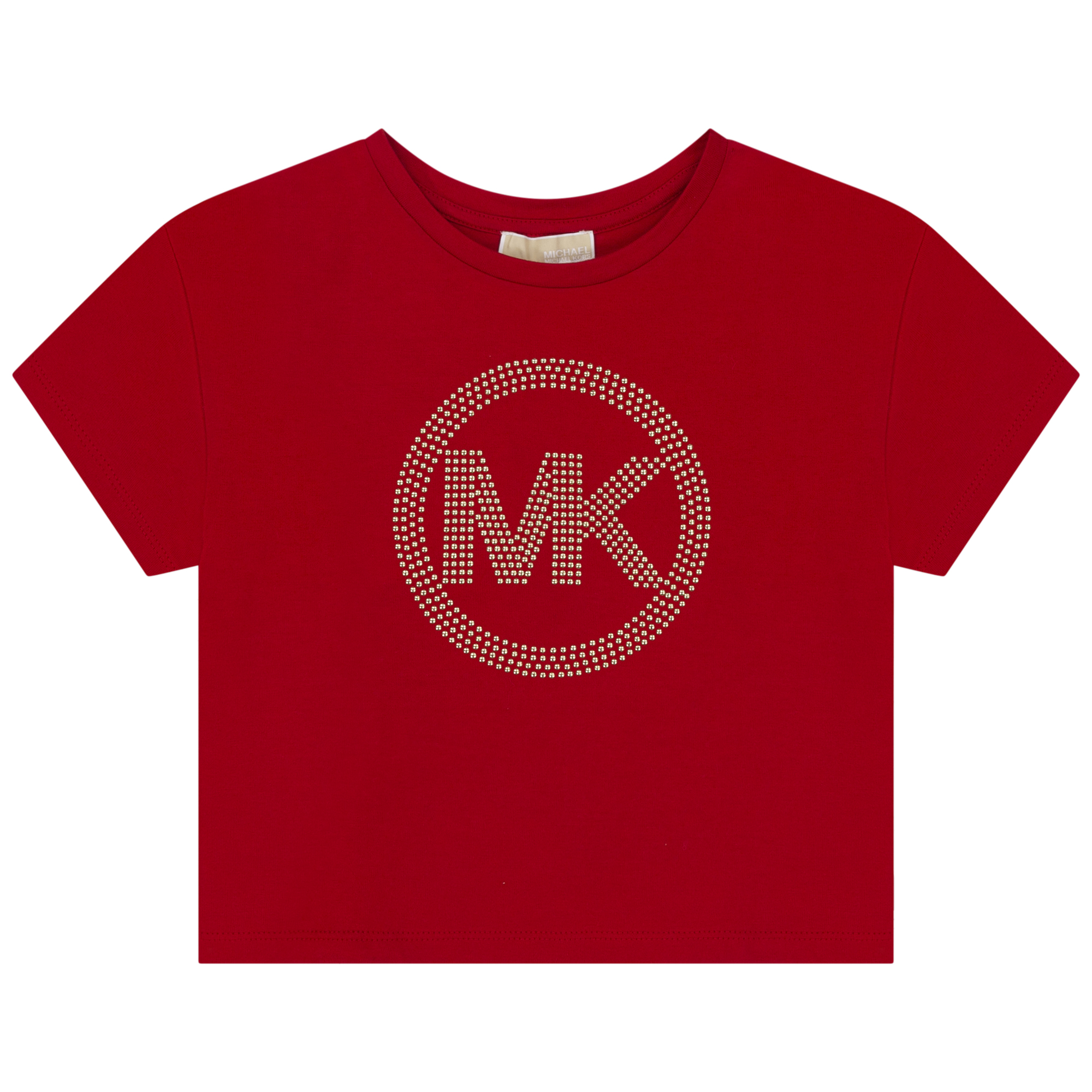 Baumwoll-T-Shirt mit Nieten MICHAEL KORS Für MÄDCHEN