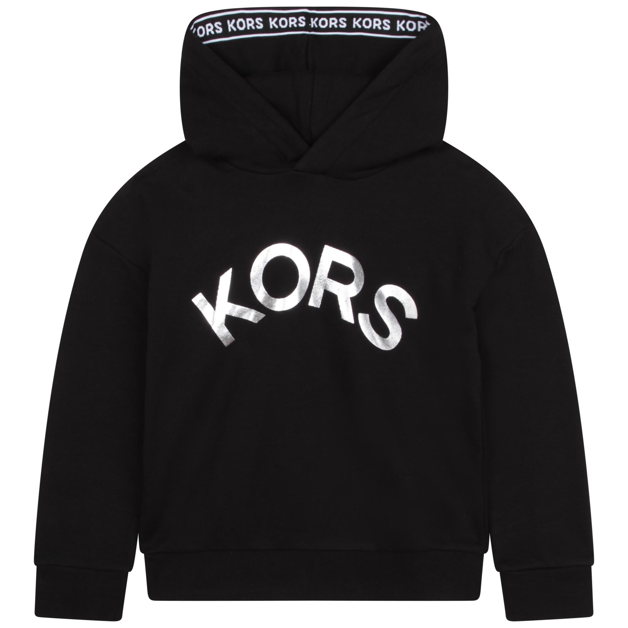 Hooded cotton sweatshirt MICHAEL KORS for GIRL