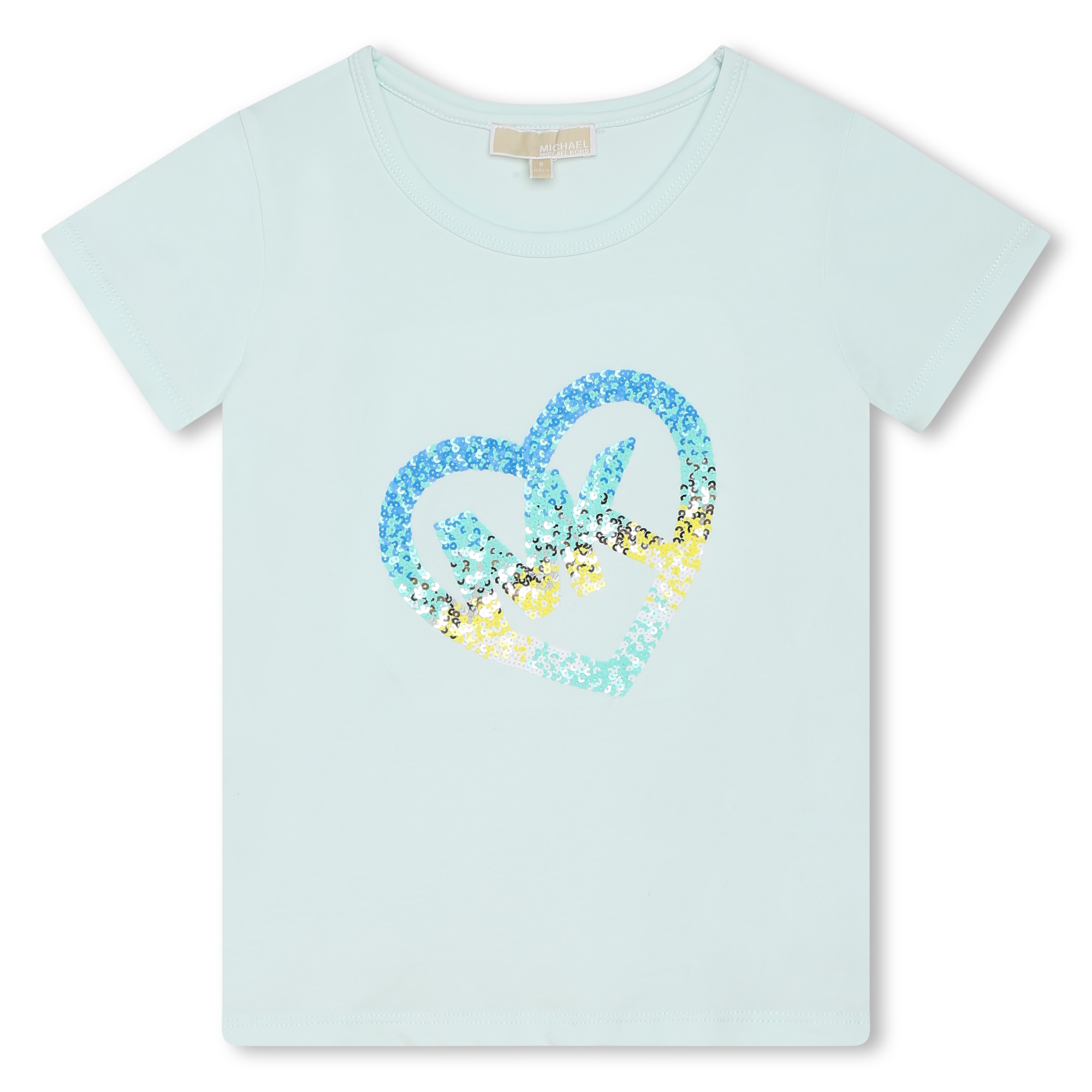 Multicoloured-sequin T-shirt MICHAEL KORS for GIRL