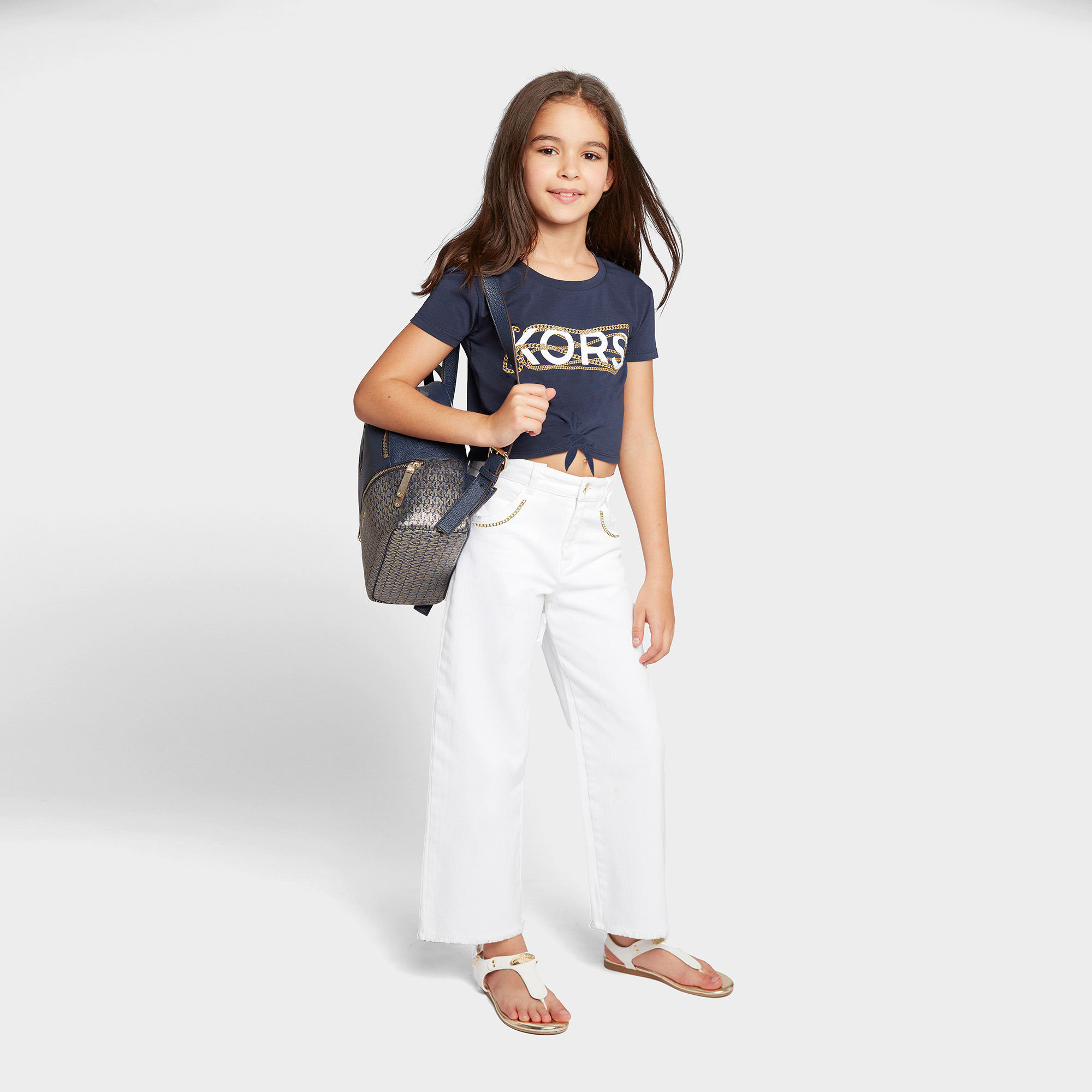 Printed knotted T-shirt MICHAEL KORS for GIRL
