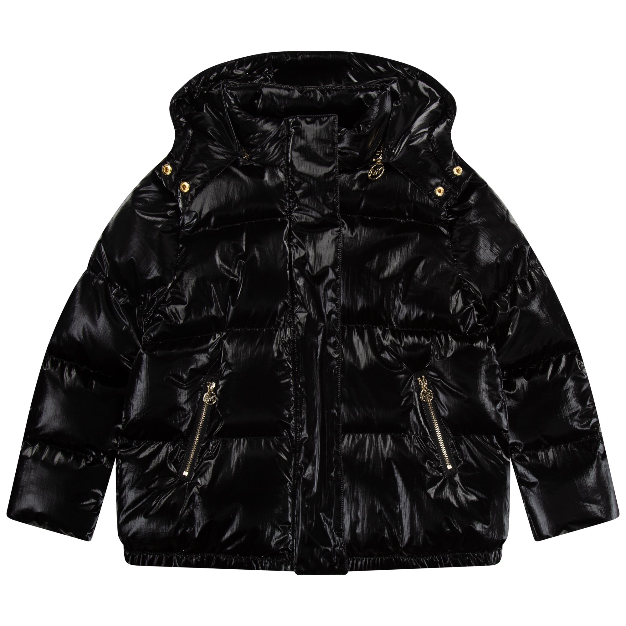 MICHAEL KORS Jacket with removable hood girl black - | Kids around