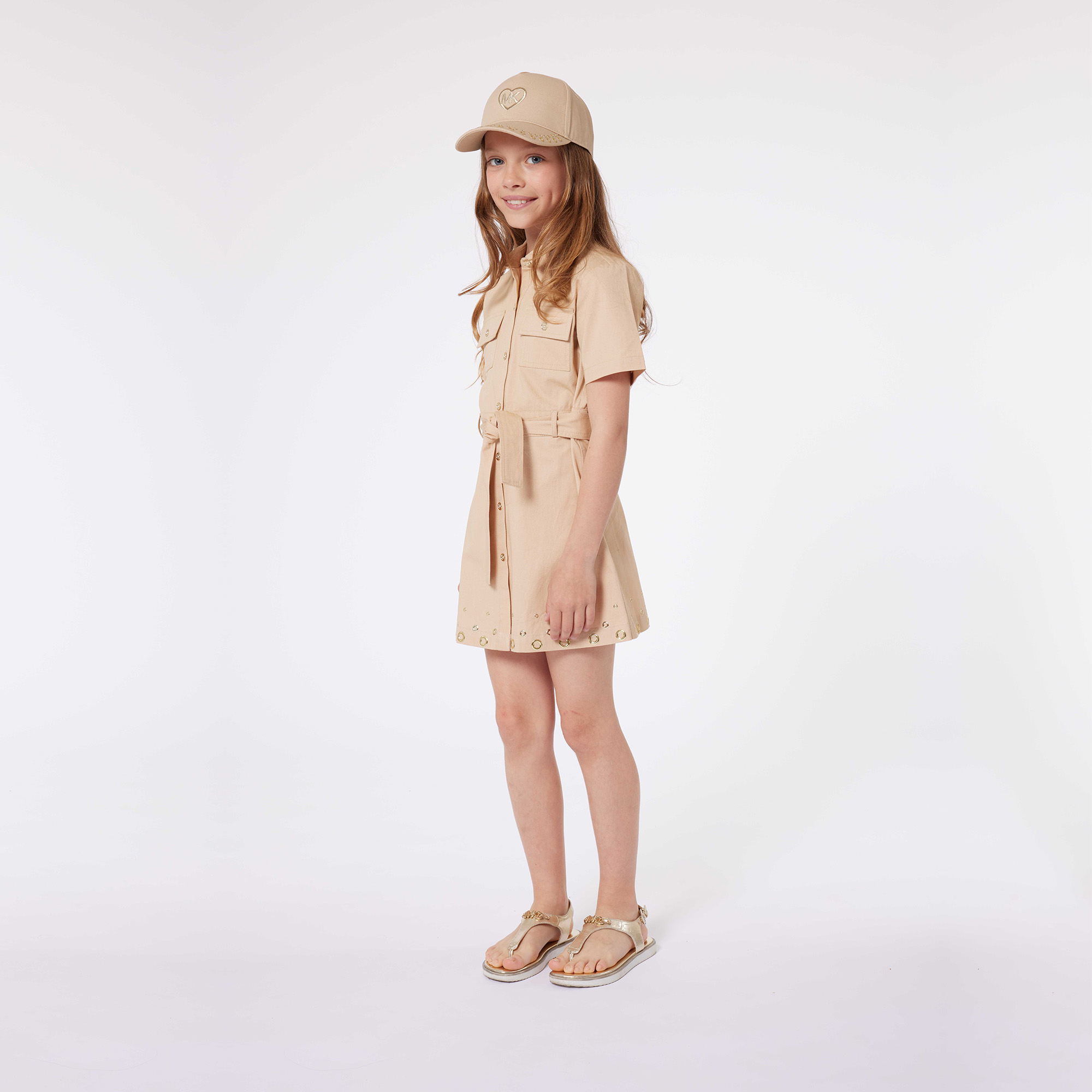 Embroidered cotton cap MICHAEL KORS for GIRL