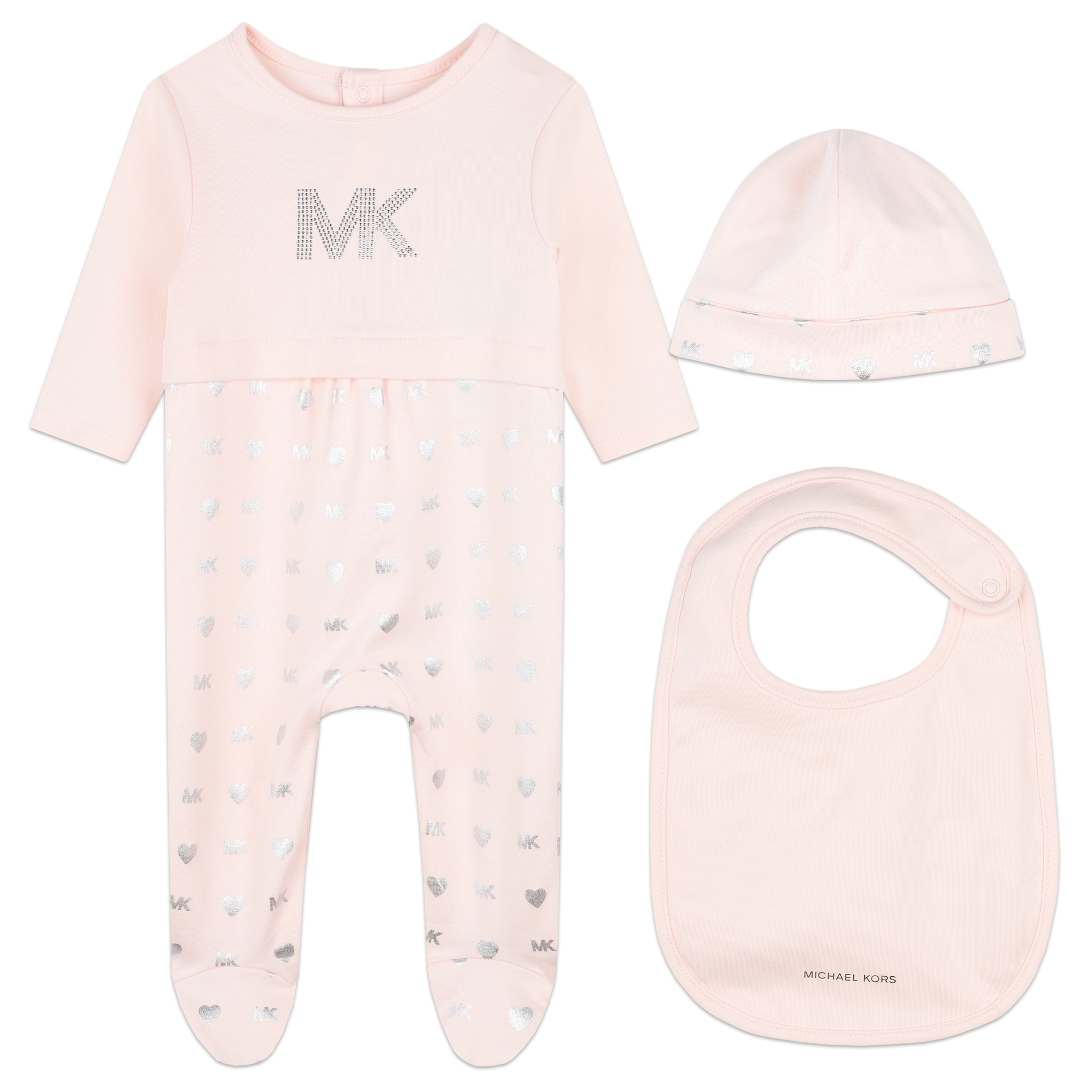 Pyjama, bonnet et bavoir coton MICHAEL KORS pour FILLE