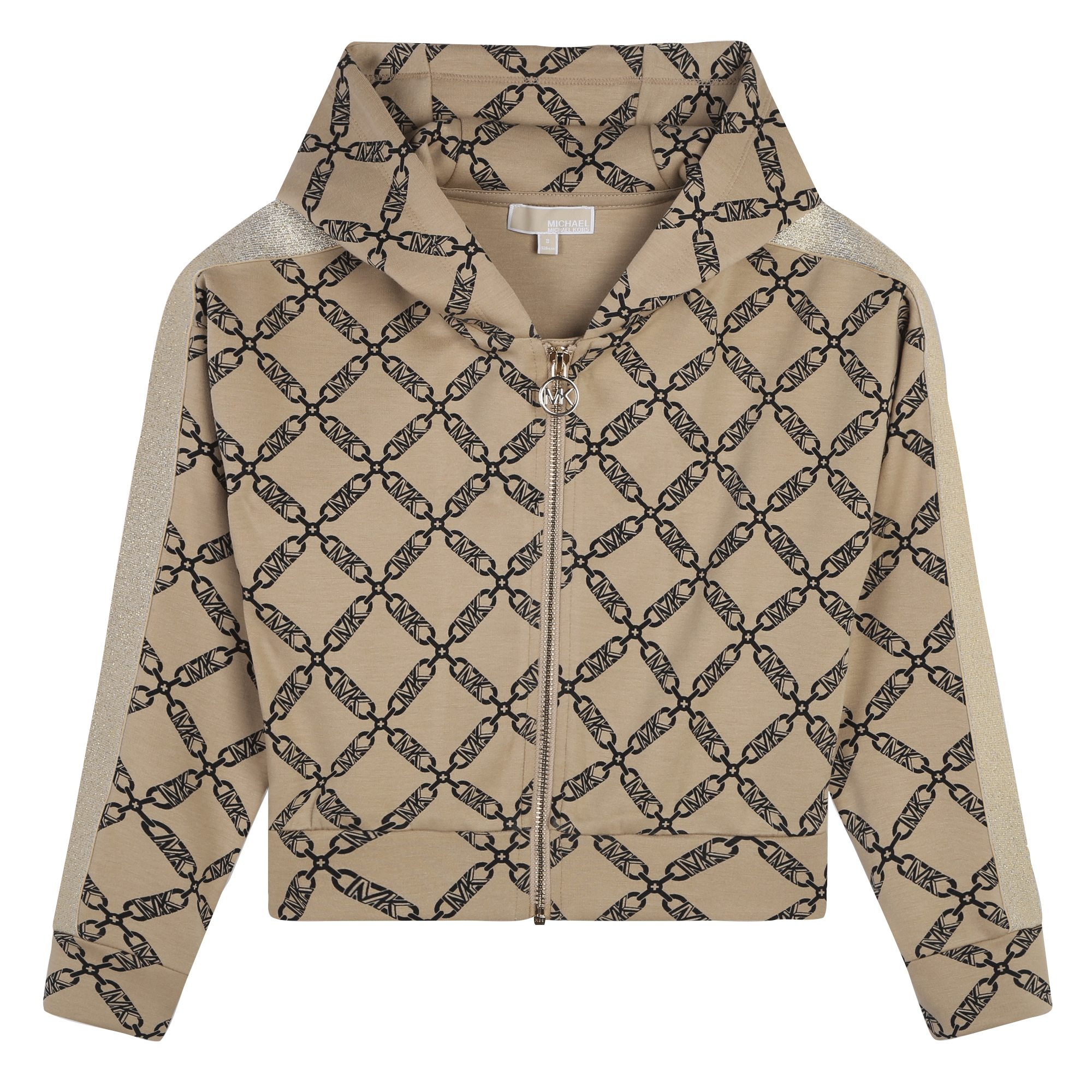 Cardigan à capuche zippé MICHAEL KORS pour FILLE