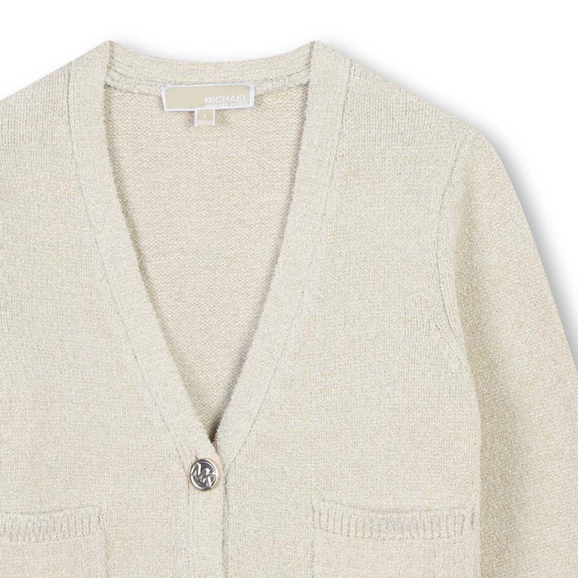 Button-up knitted cardigan MICHAEL KORS for GIRL