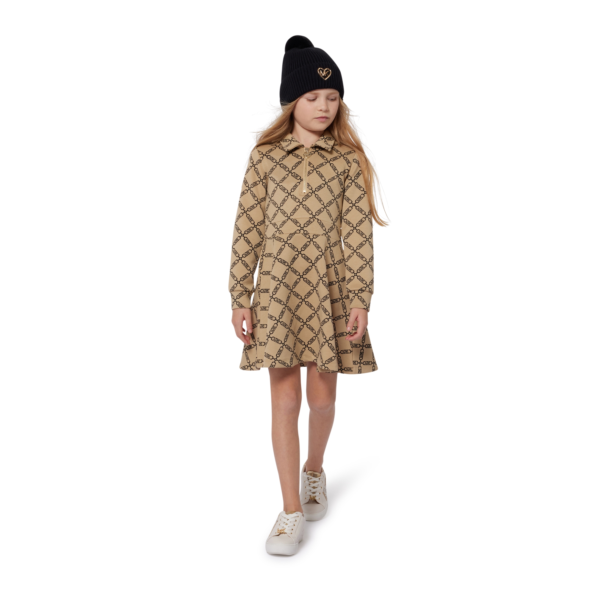 Long-sleeved zip-up dress MICHAEL KORS for GIRL