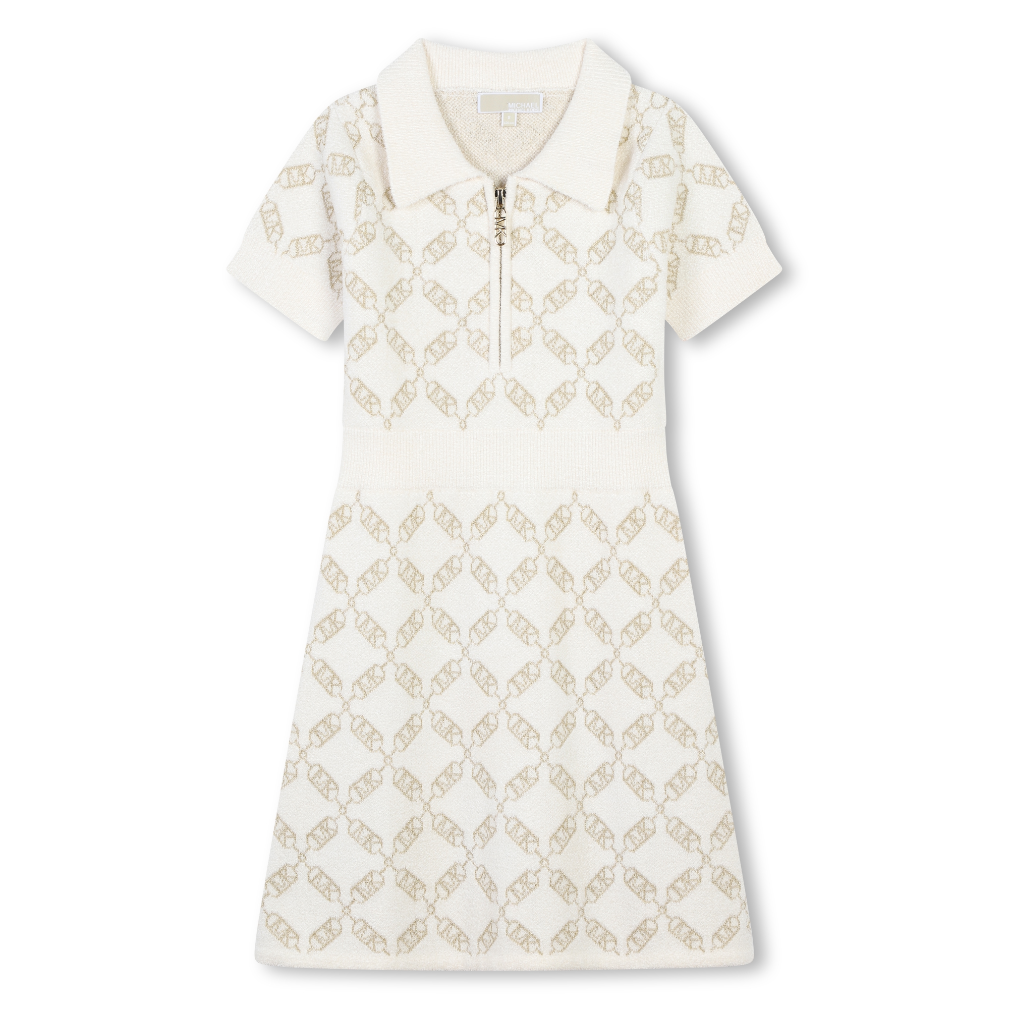 Robe jacquard manches courtes MICHAEL KORS pour FILLE