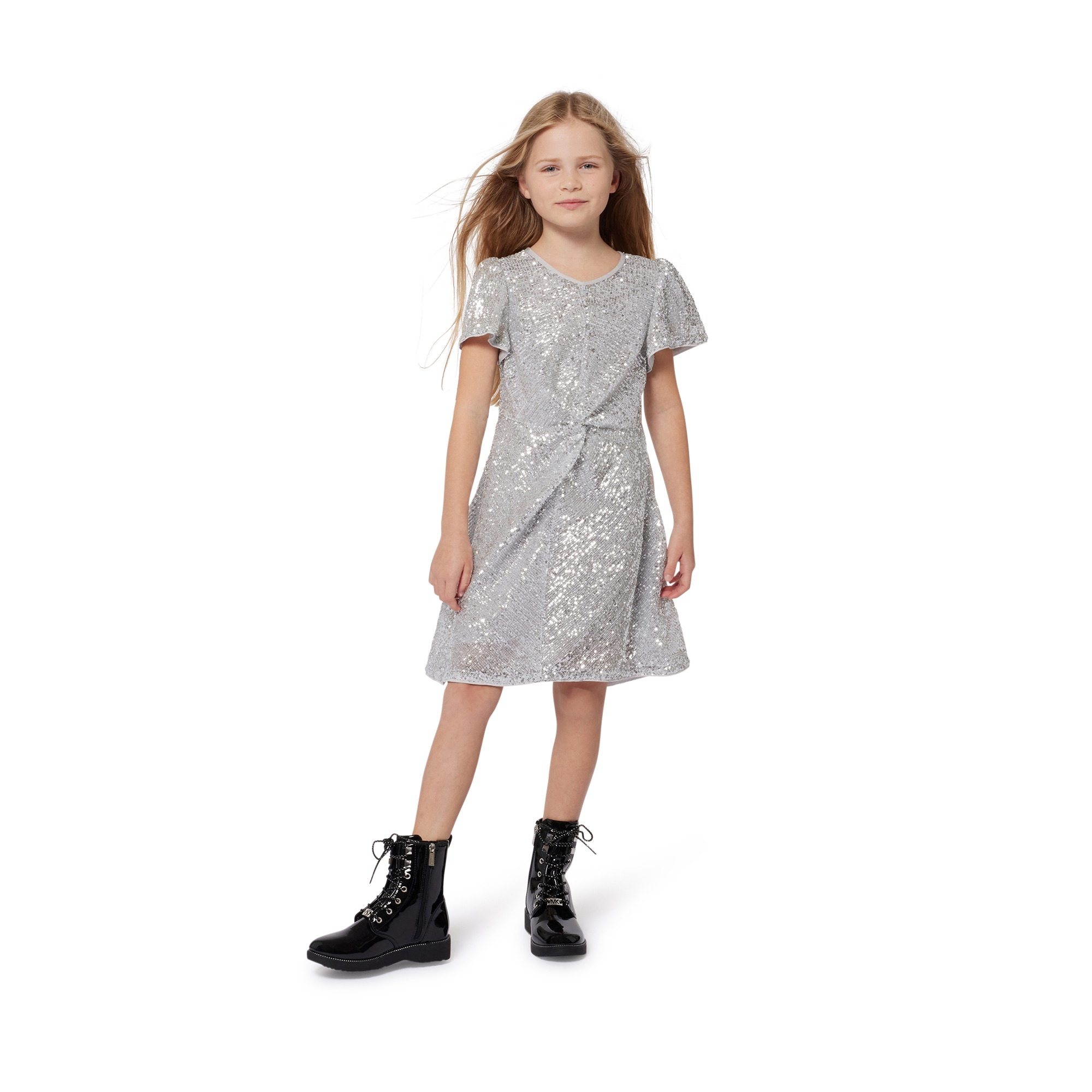 Robe zippée en sequins MICHAEL KORS pour FILLE