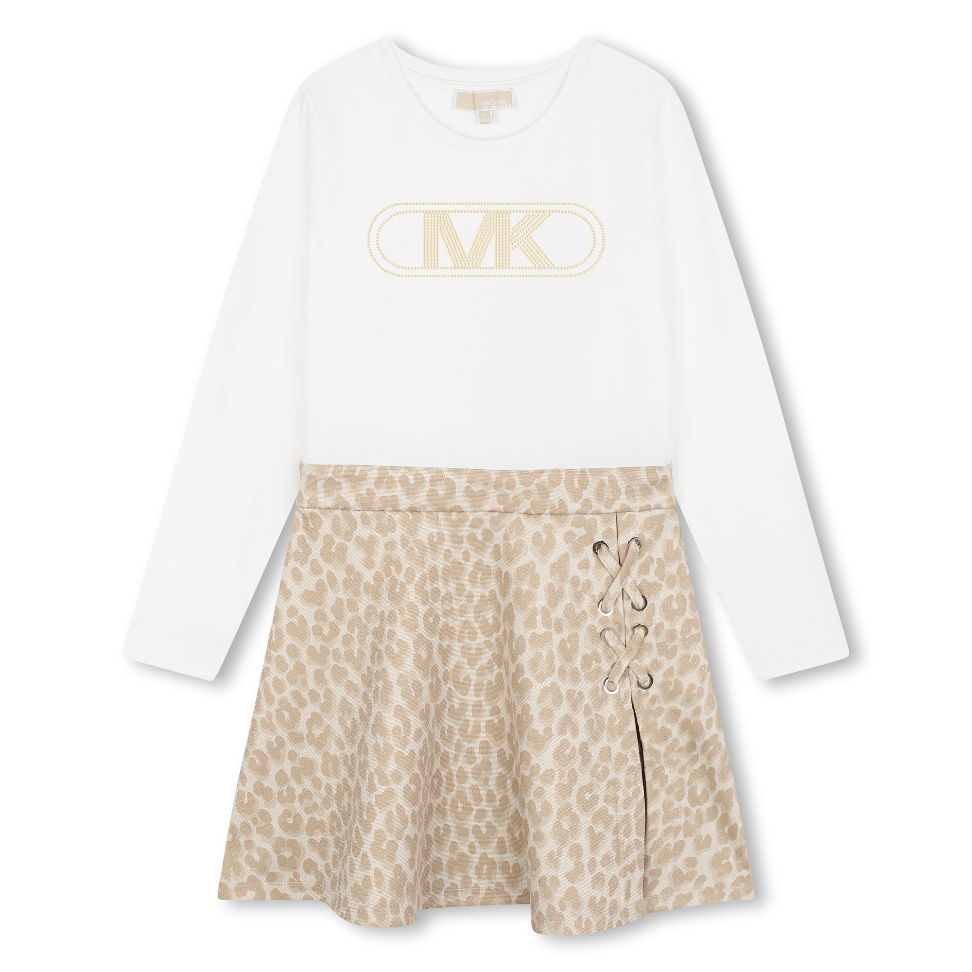 Robe cloutée manches longues MICHAEL KORS pour FILLE