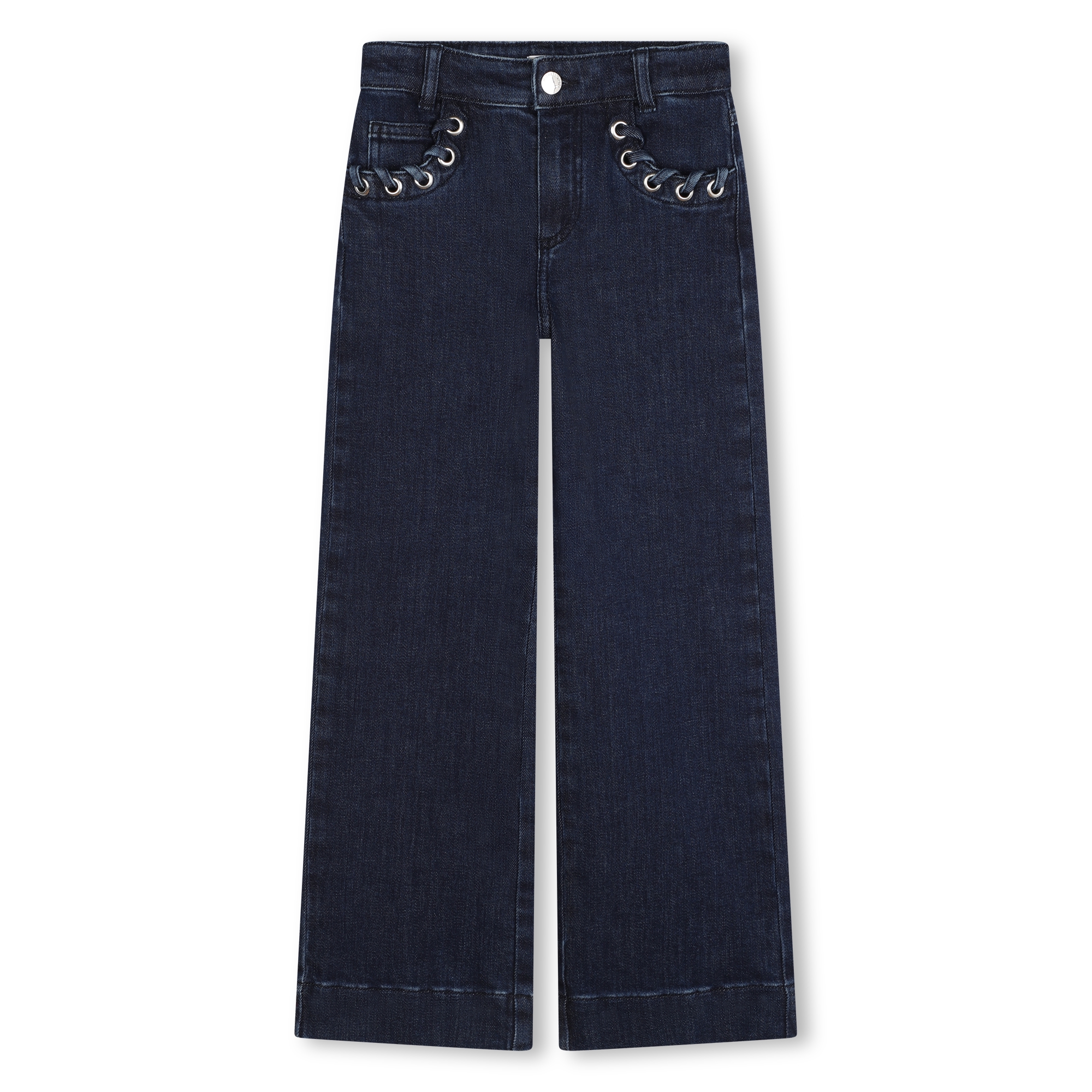 Wide-leg jeans with eyelets MICHAEL KORS for GIRL