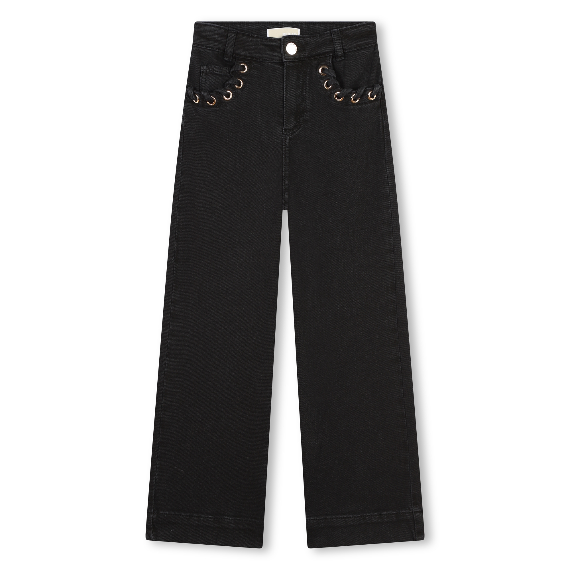 Wide-leg jeans with eyelets MICHAEL KORS for GIRL