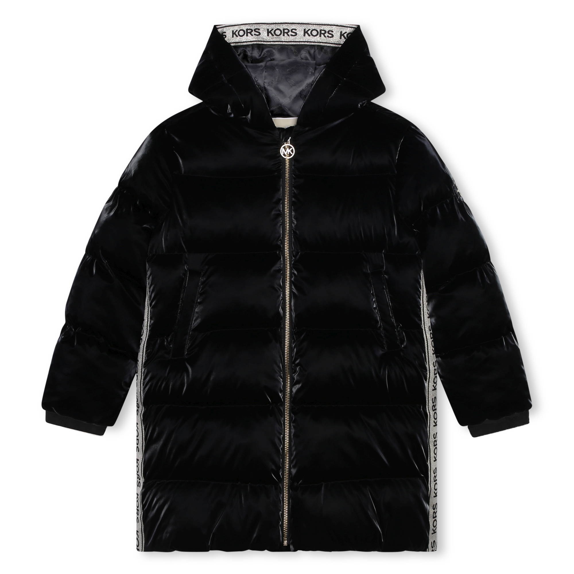 Long hooded puffer jacket MICHAEL KORS for GIRL