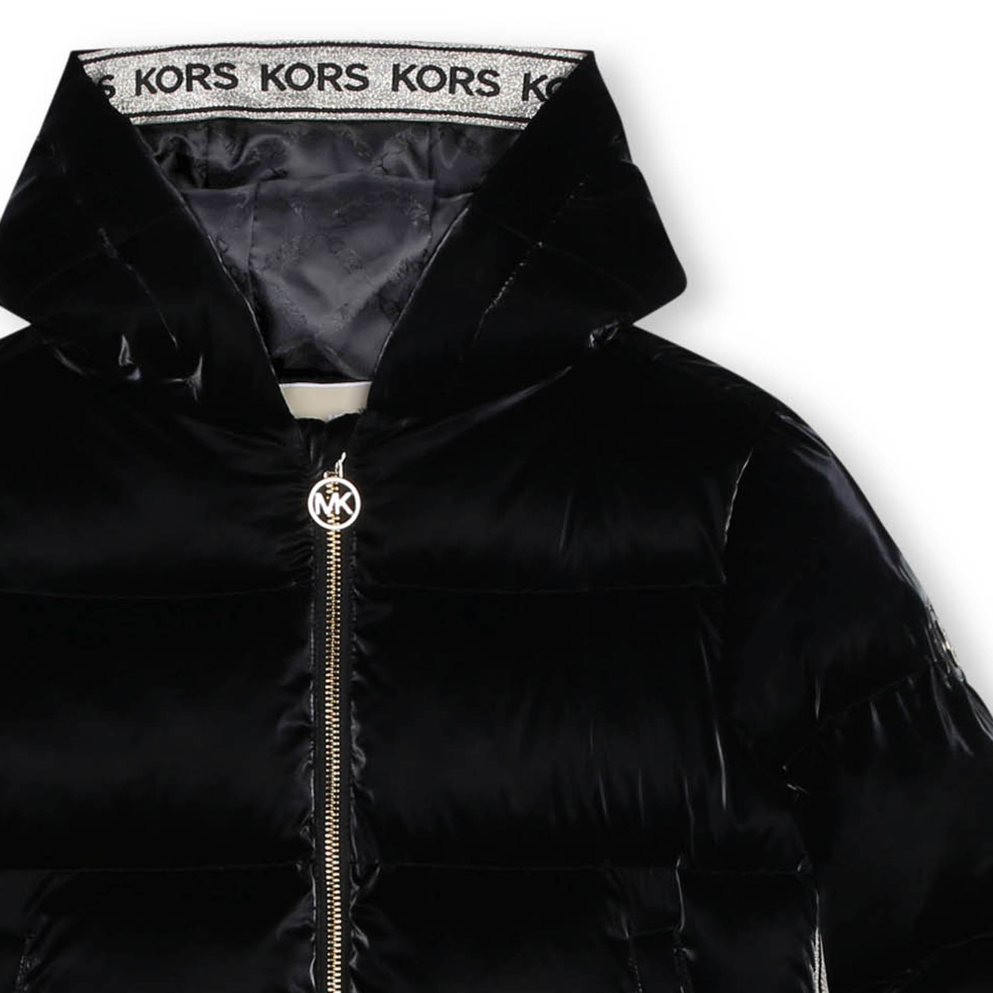 Long hooded puffer jacket MICHAEL KORS for GIRL