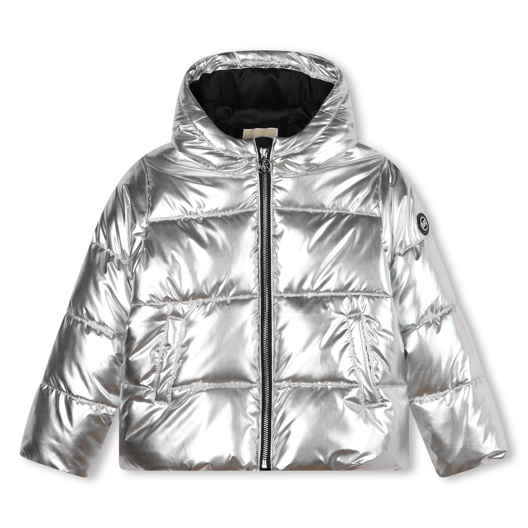 Michael kors jacket silver on sale