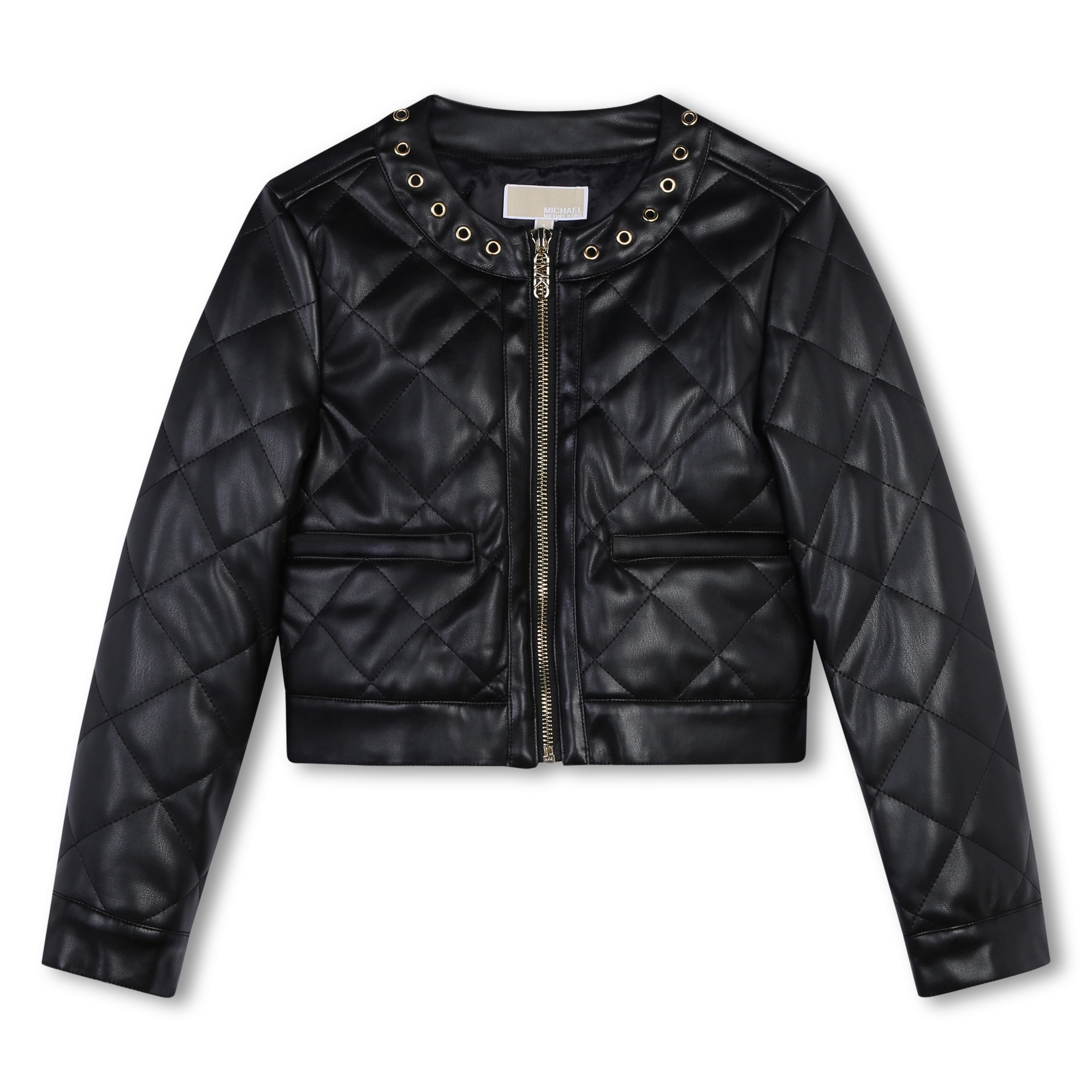 Quilted jacket with eyelets MICHAEL KORS for GIRL