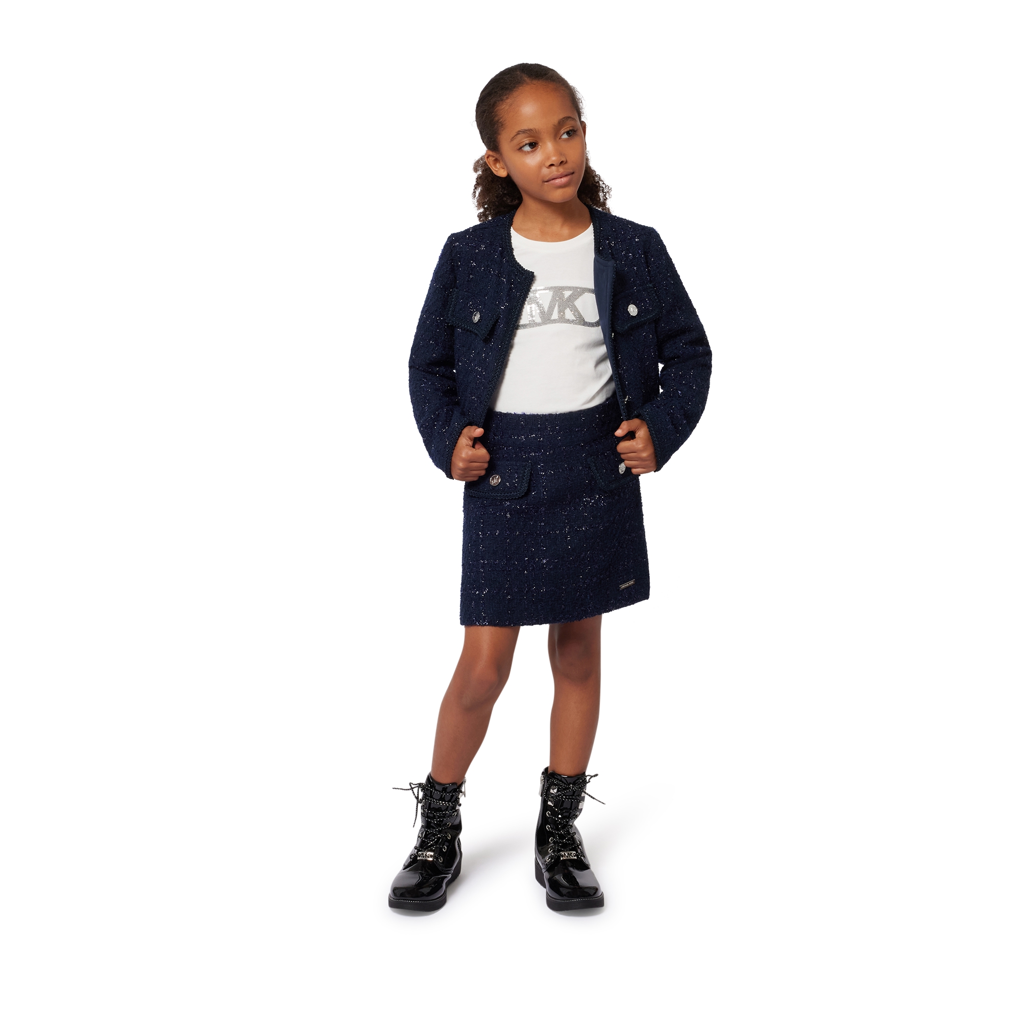 MICHAEL KORS Veste fille bleu Kids around