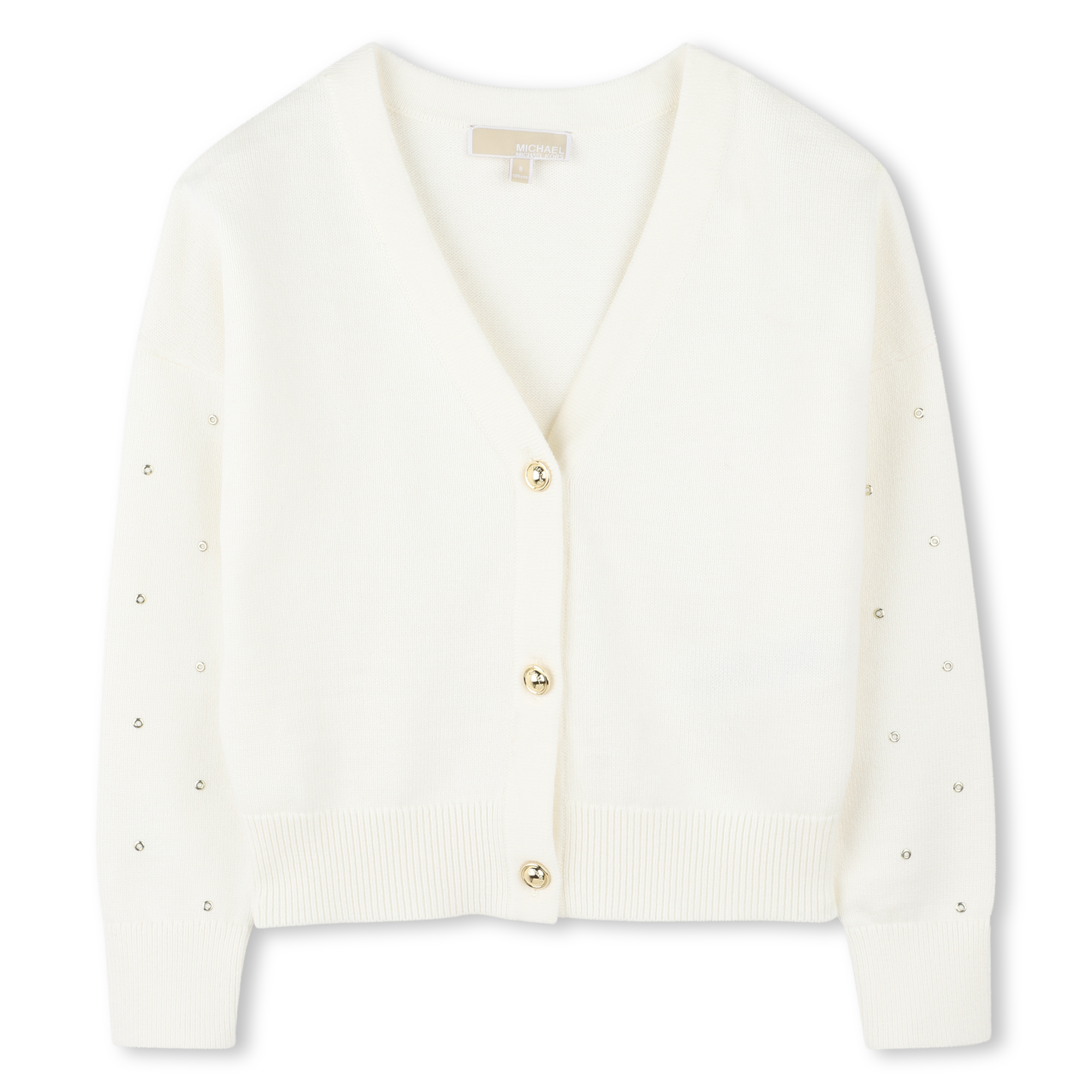 Cardigan boutonné en tricot MICHAEL KORS pour FILLE