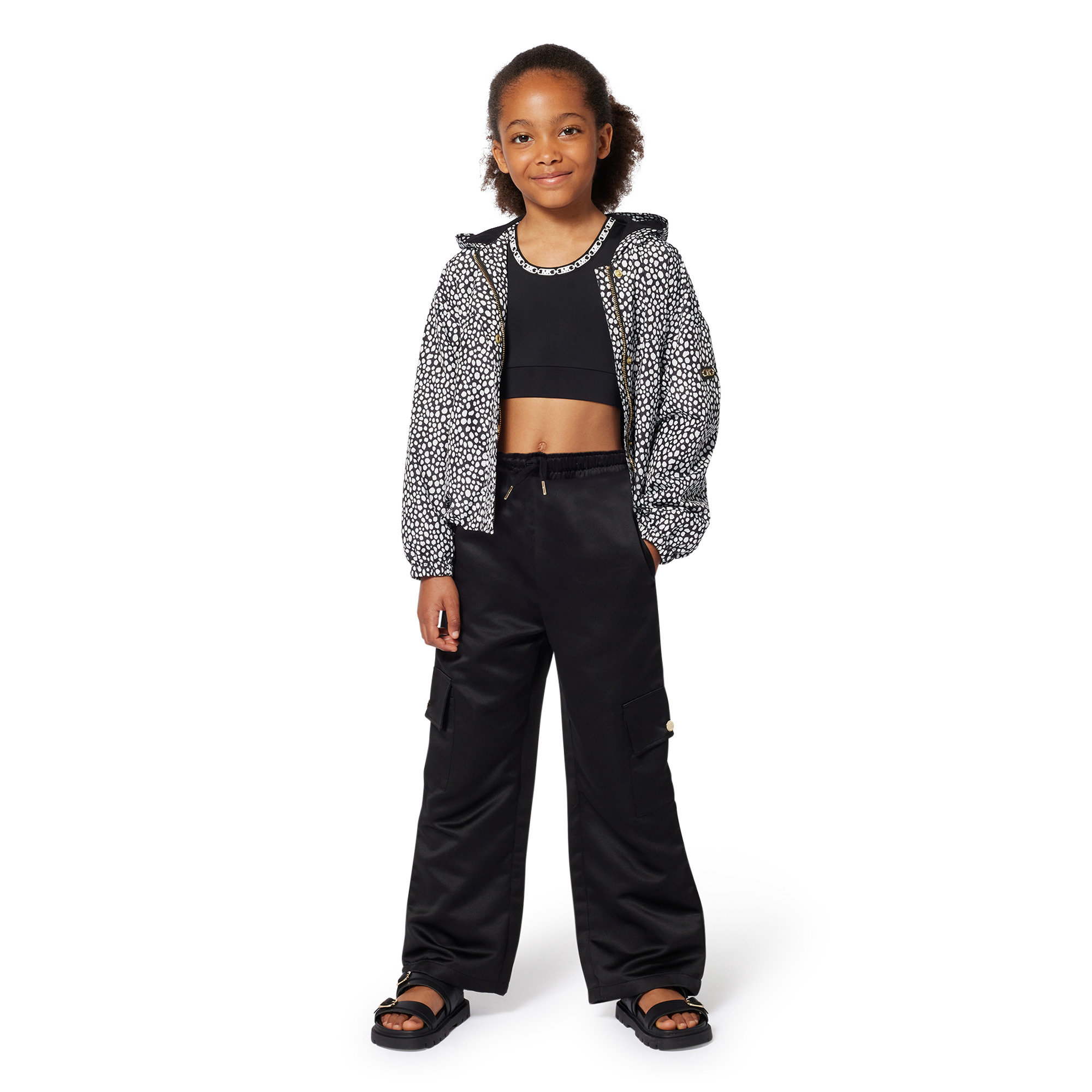 Satin multi-pocket trousers MICHAEL KORS for GIRL