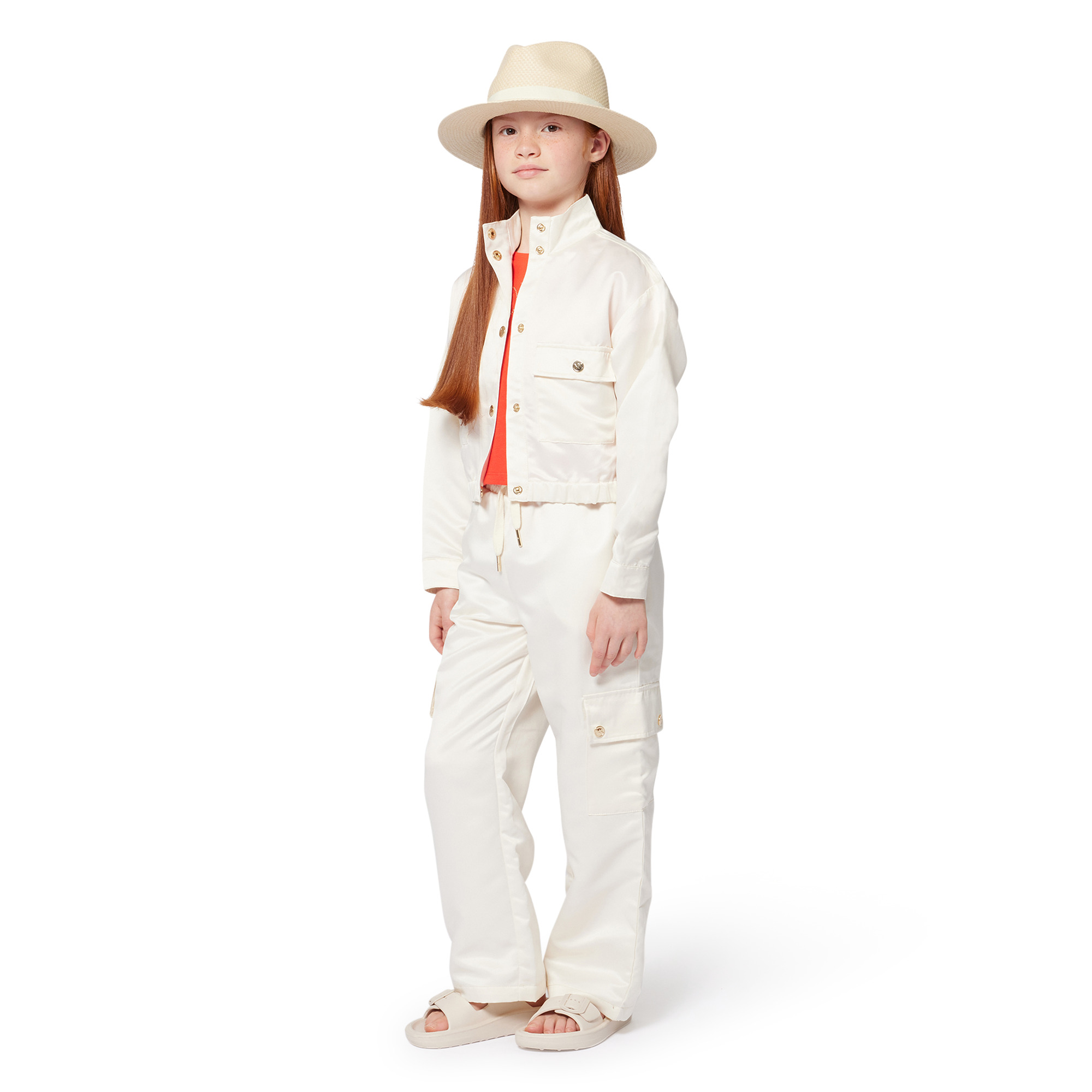 Satin multi-pocket trousers MICHAEL KORS for GIRL