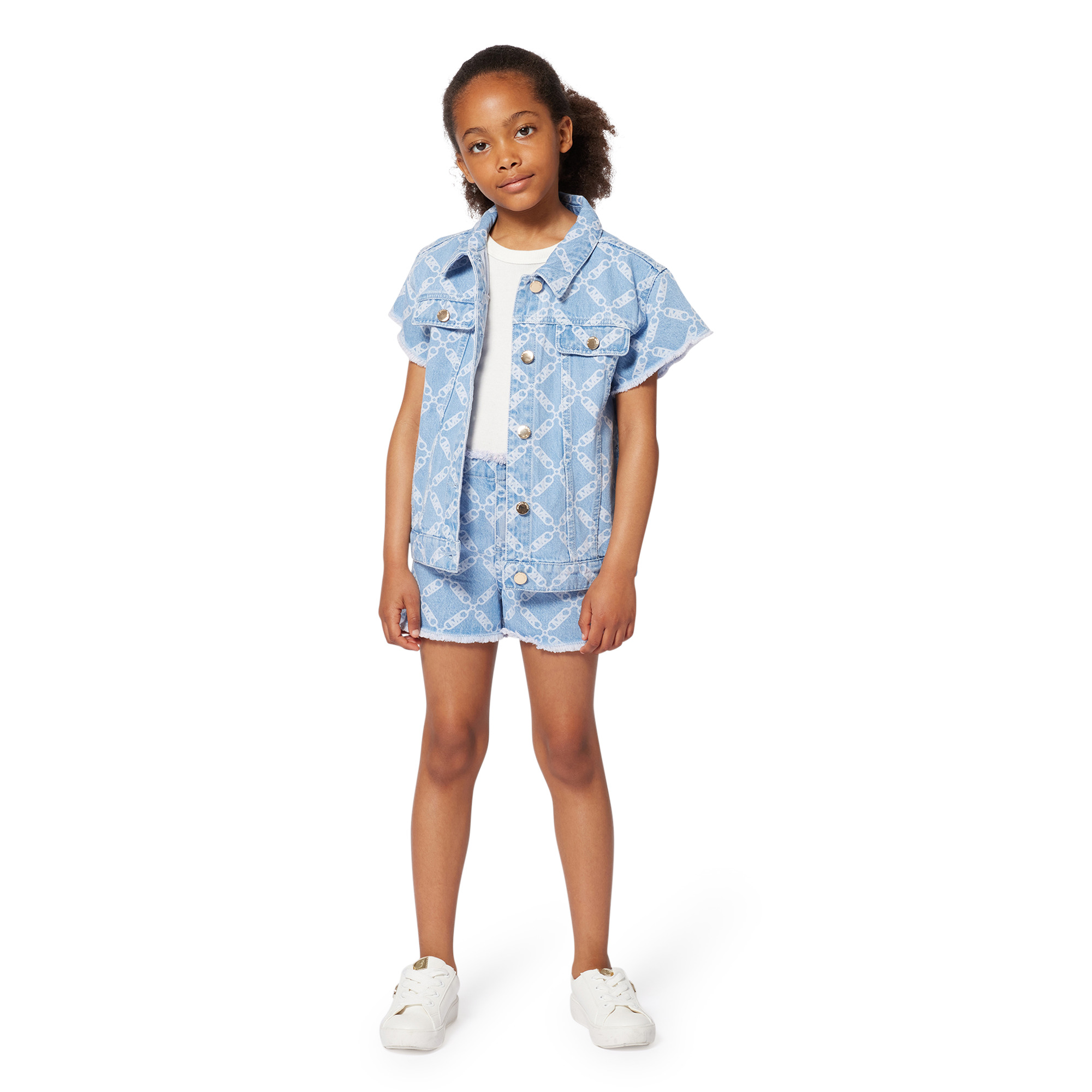 Short-sleeved denim jacket MICHAEL KORS for GIRL