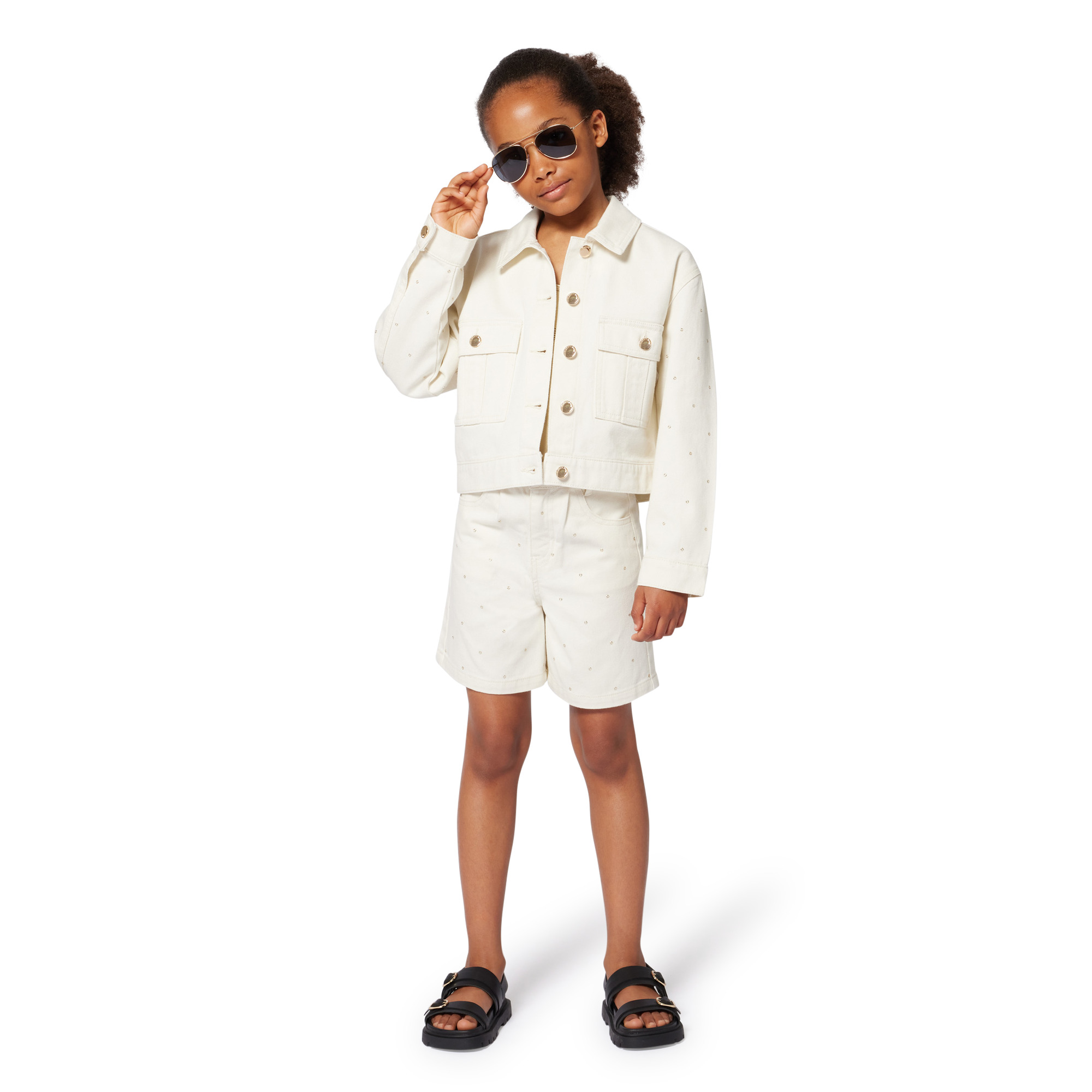 Cotton twill jacket MICHAEL KORS for GIRL