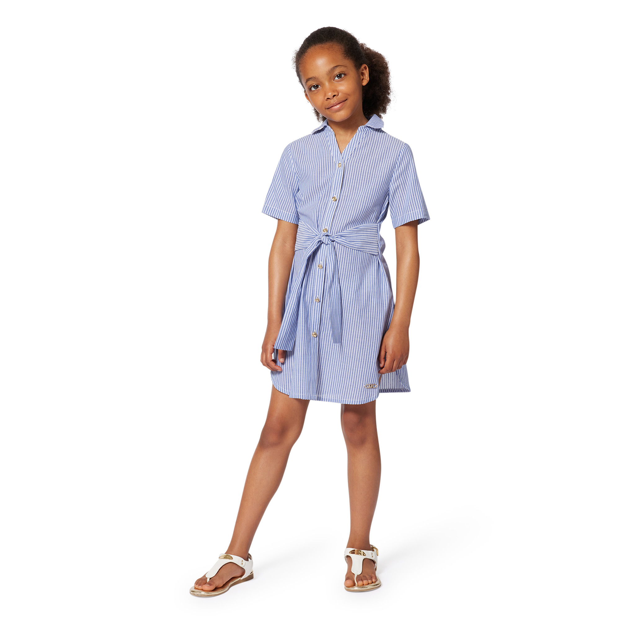 Robe chemise à manches courtes MICHAEL KORS pour FILLE