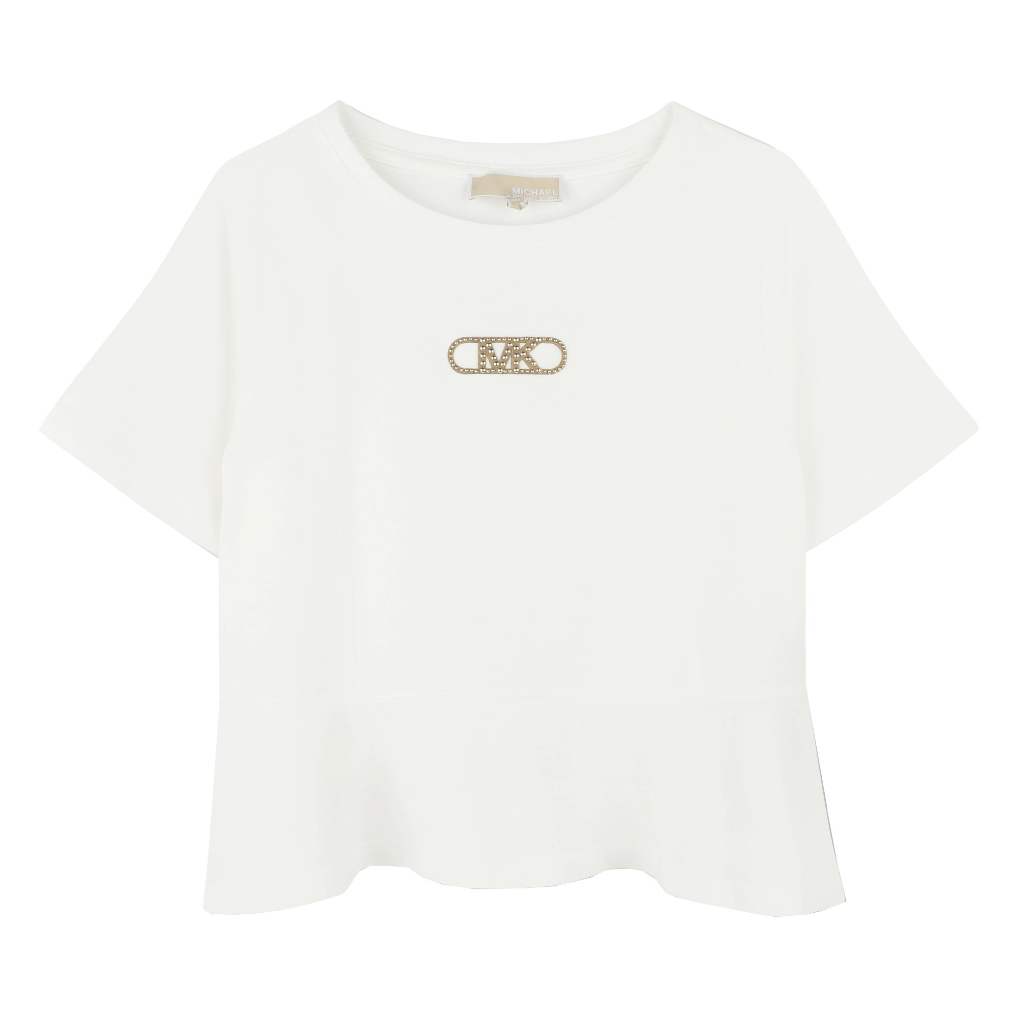 Short-sleeved cotton T-shirt MICHAEL KORS for GIRL