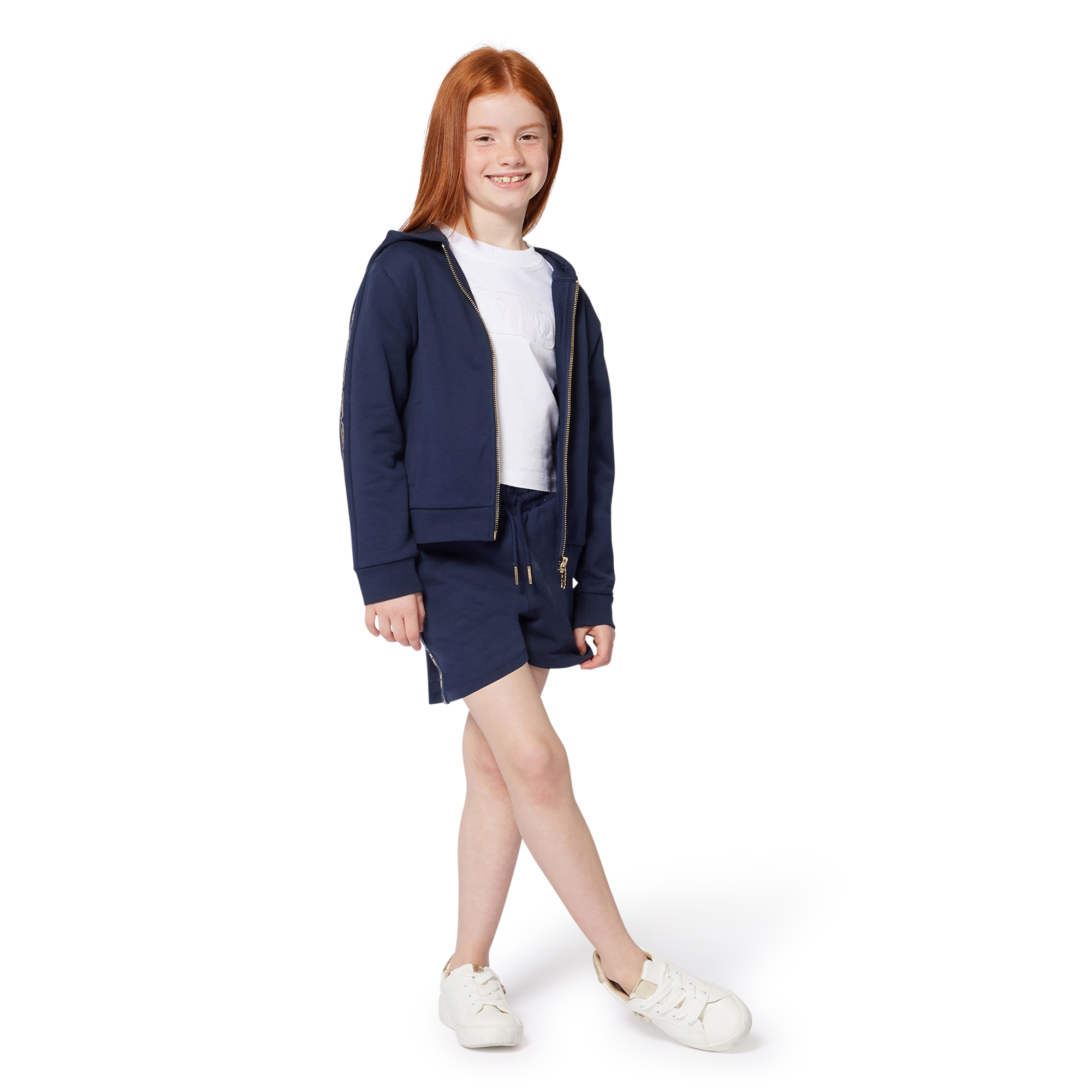 Cardigan molletonné à capuche MICHAEL KORS pour FILLE