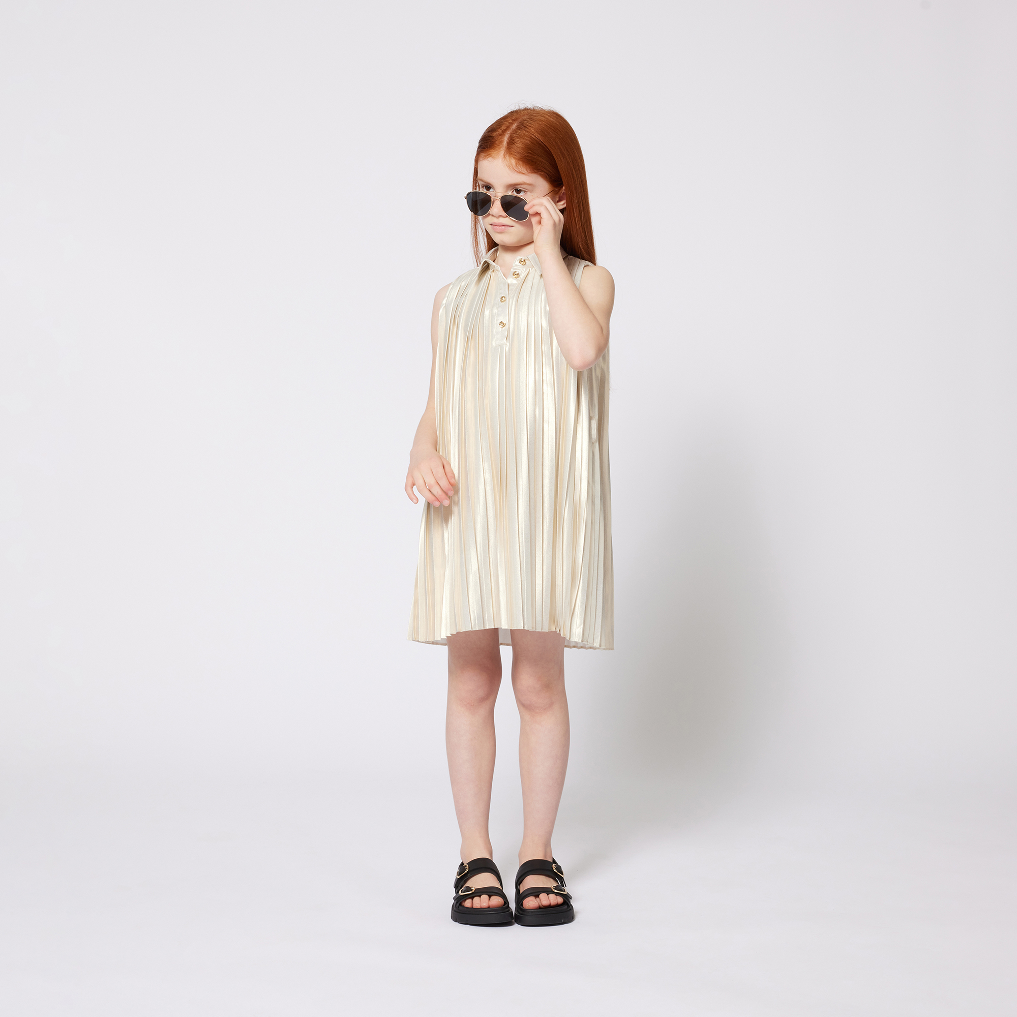 Robe sans manche en voile MICHAEL KORS pour FILLE