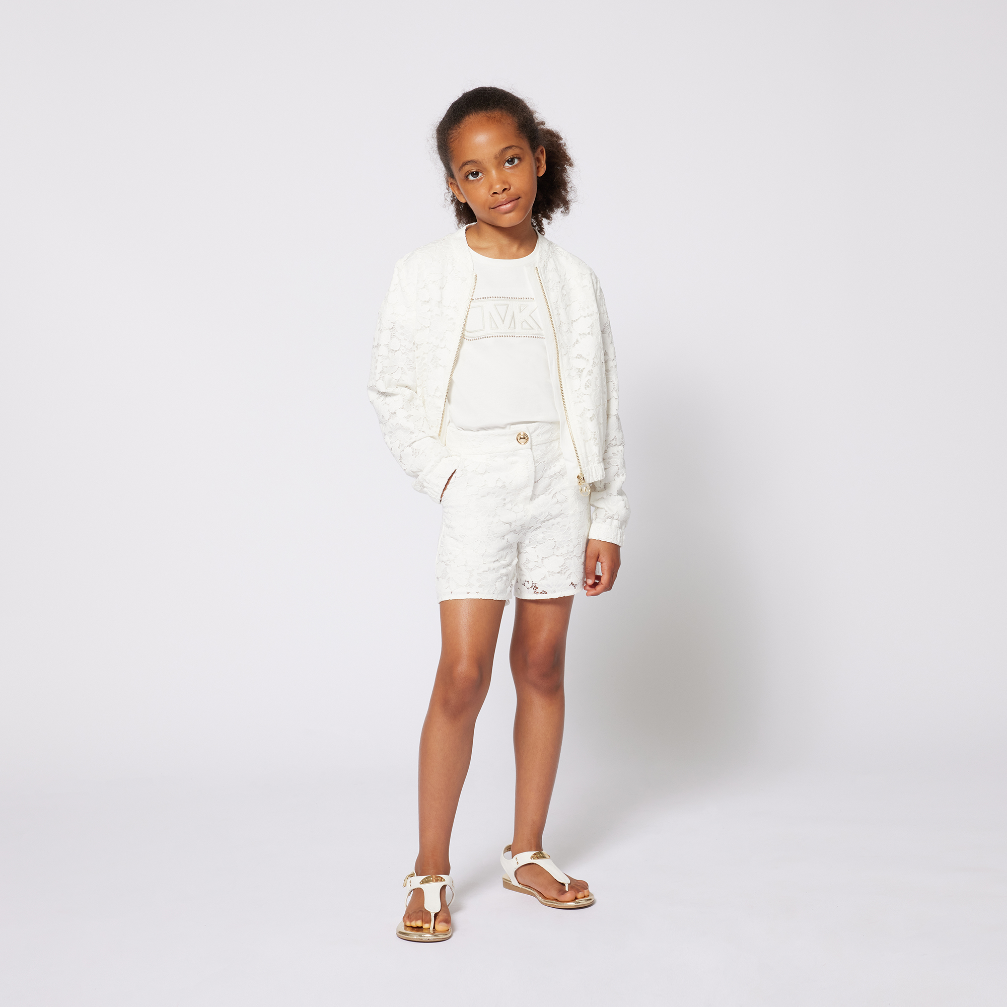 Cardigan zippé MICHAEL KORS pour FILLE