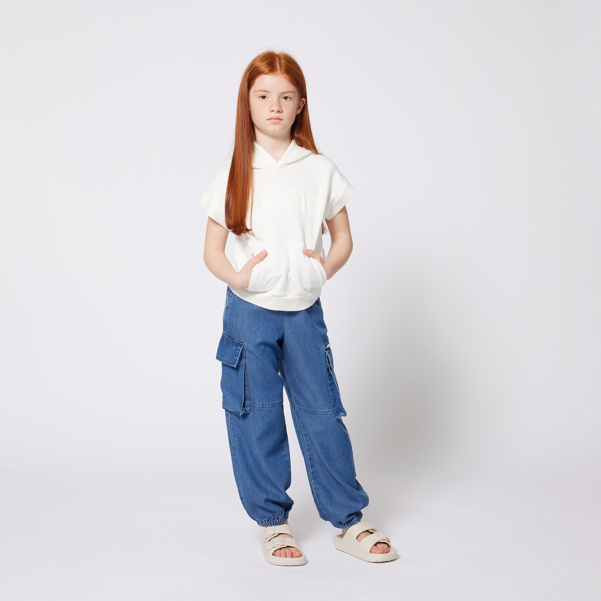 Jean à taille élastiquée MICHAEL KORS pour FILLE