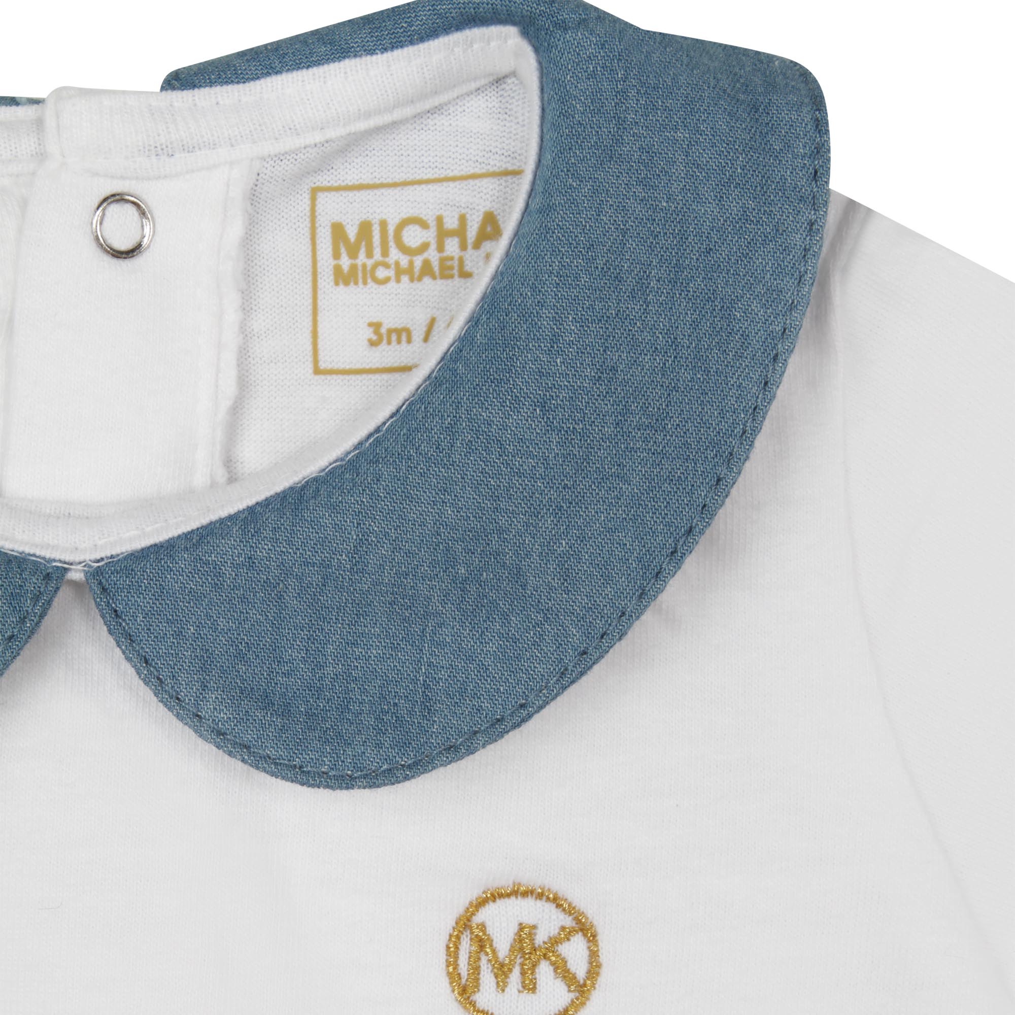 Dual-fabric onesie MICHAEL KORS for GIRL