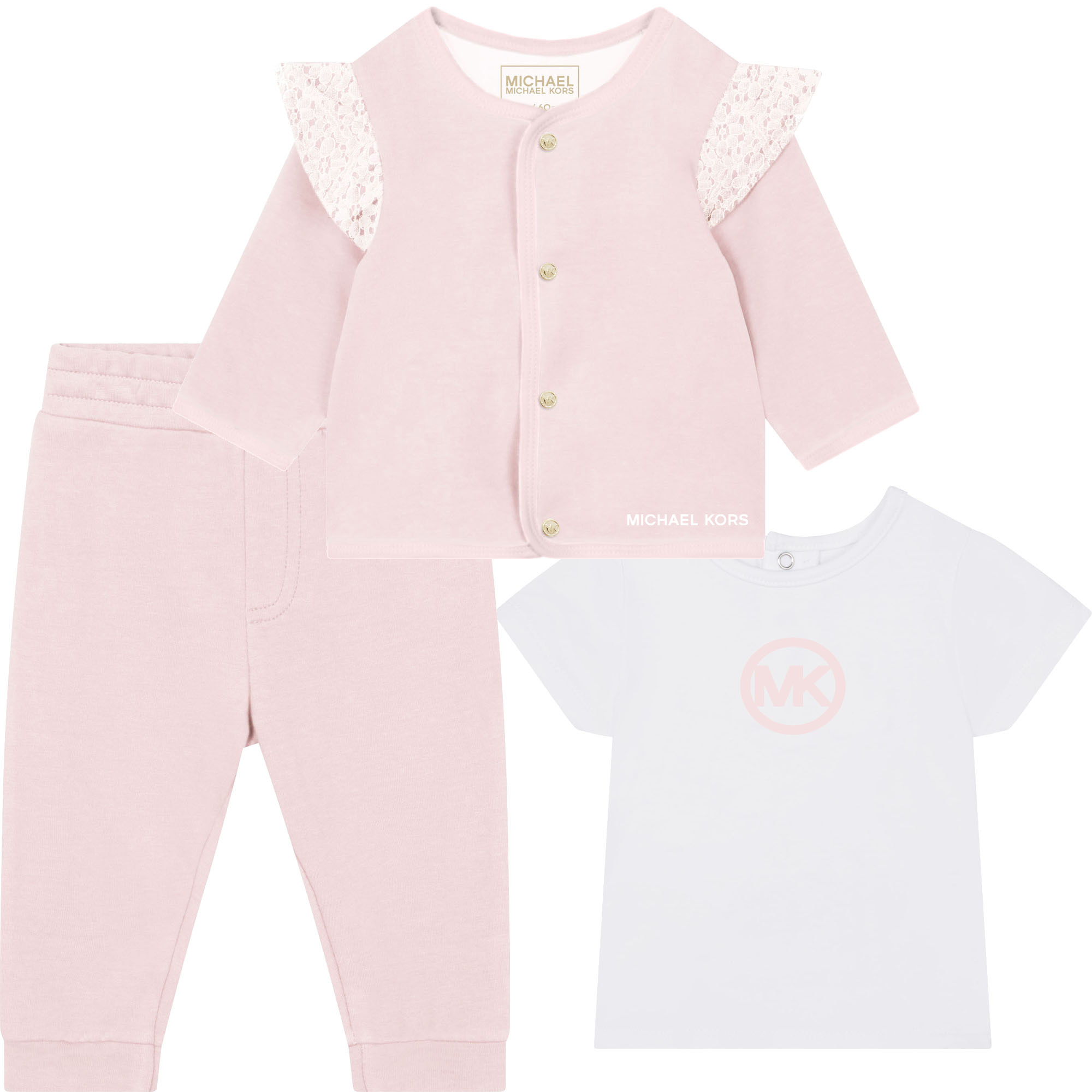 Cardigan, T-shirt and trousers MICHAEL KORS for GIRL