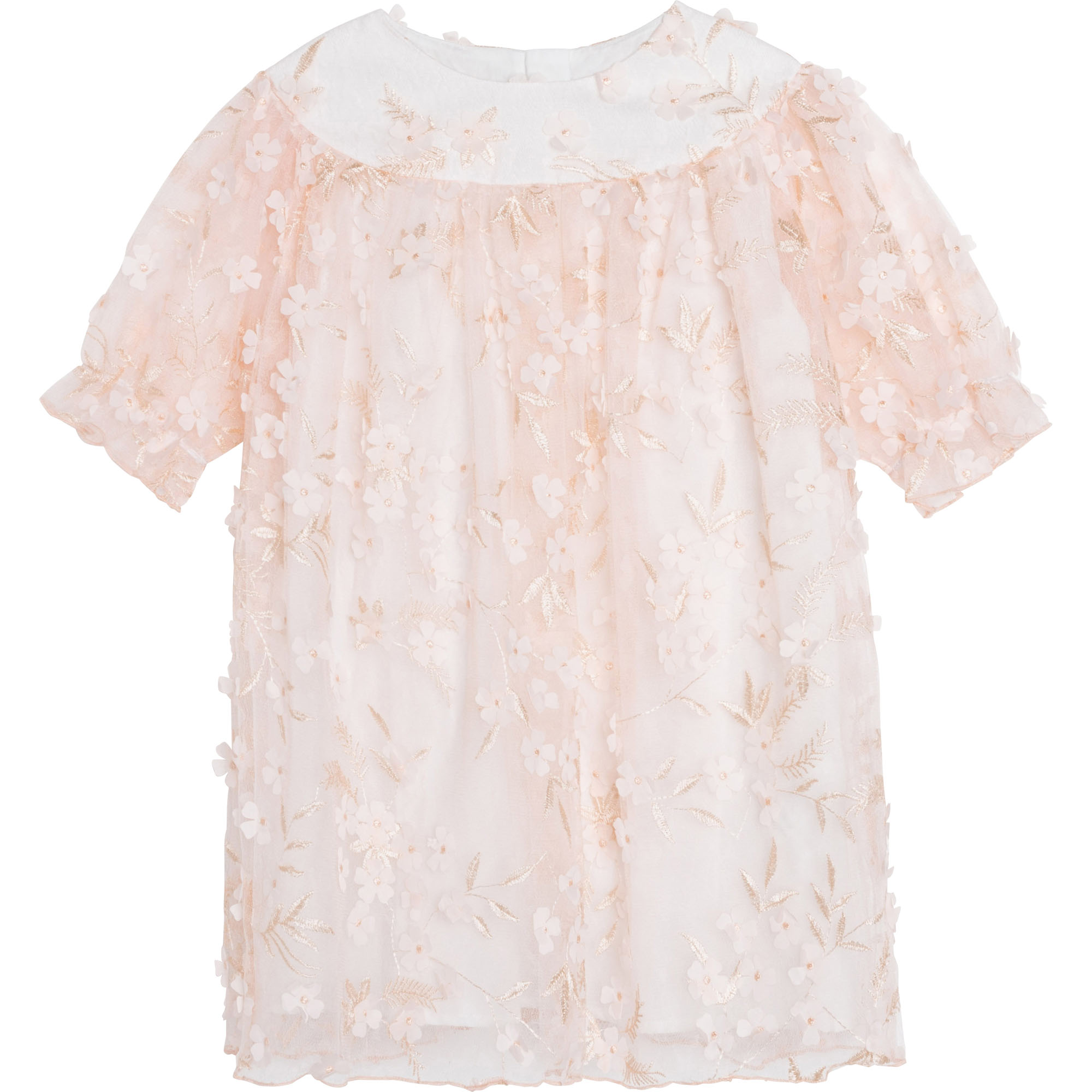 3D-flower lace dress CHARABIA for GIRL