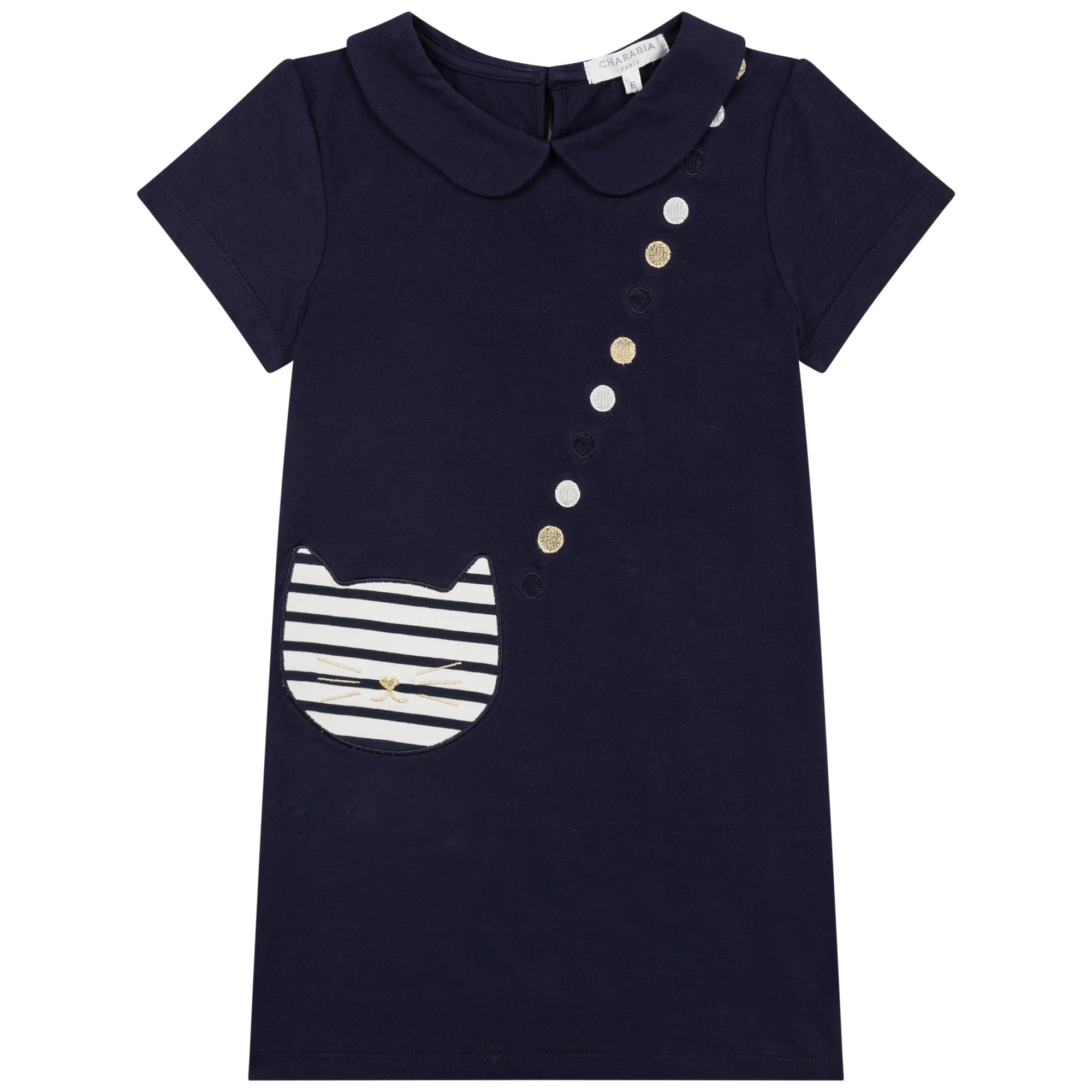 Dress with Peter Pan collar CHARABIA for GIRL