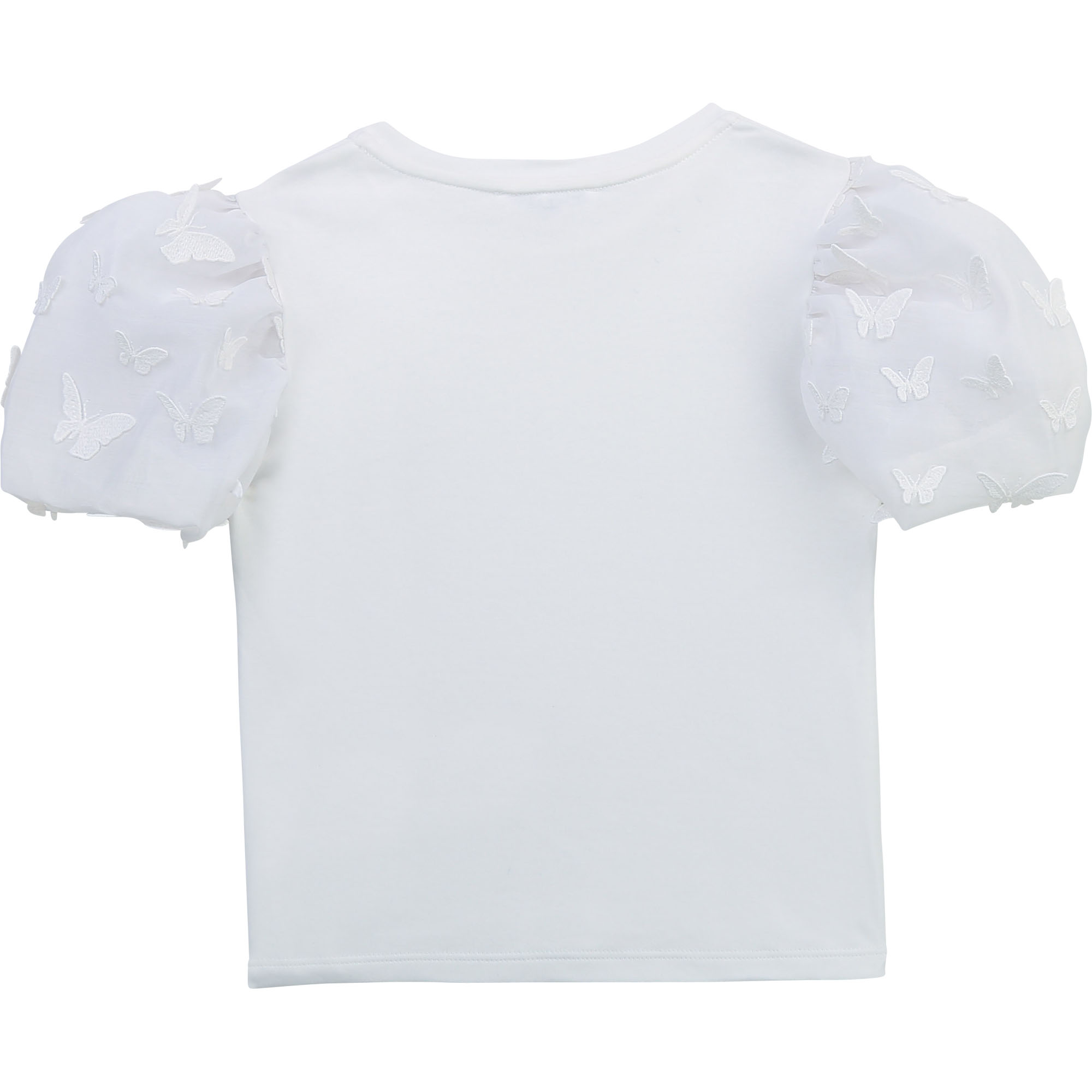 T-shirt with organza sleeves CHARABIA for GIRL