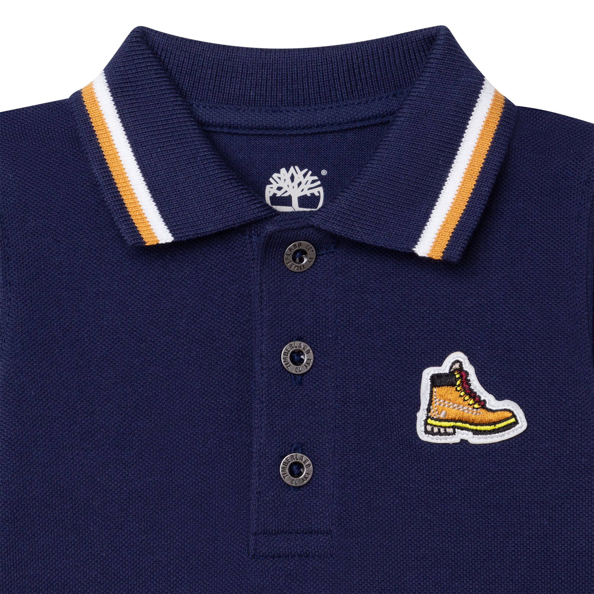 Organic cotton polo shirt with badge TIMBERLAND for BOY