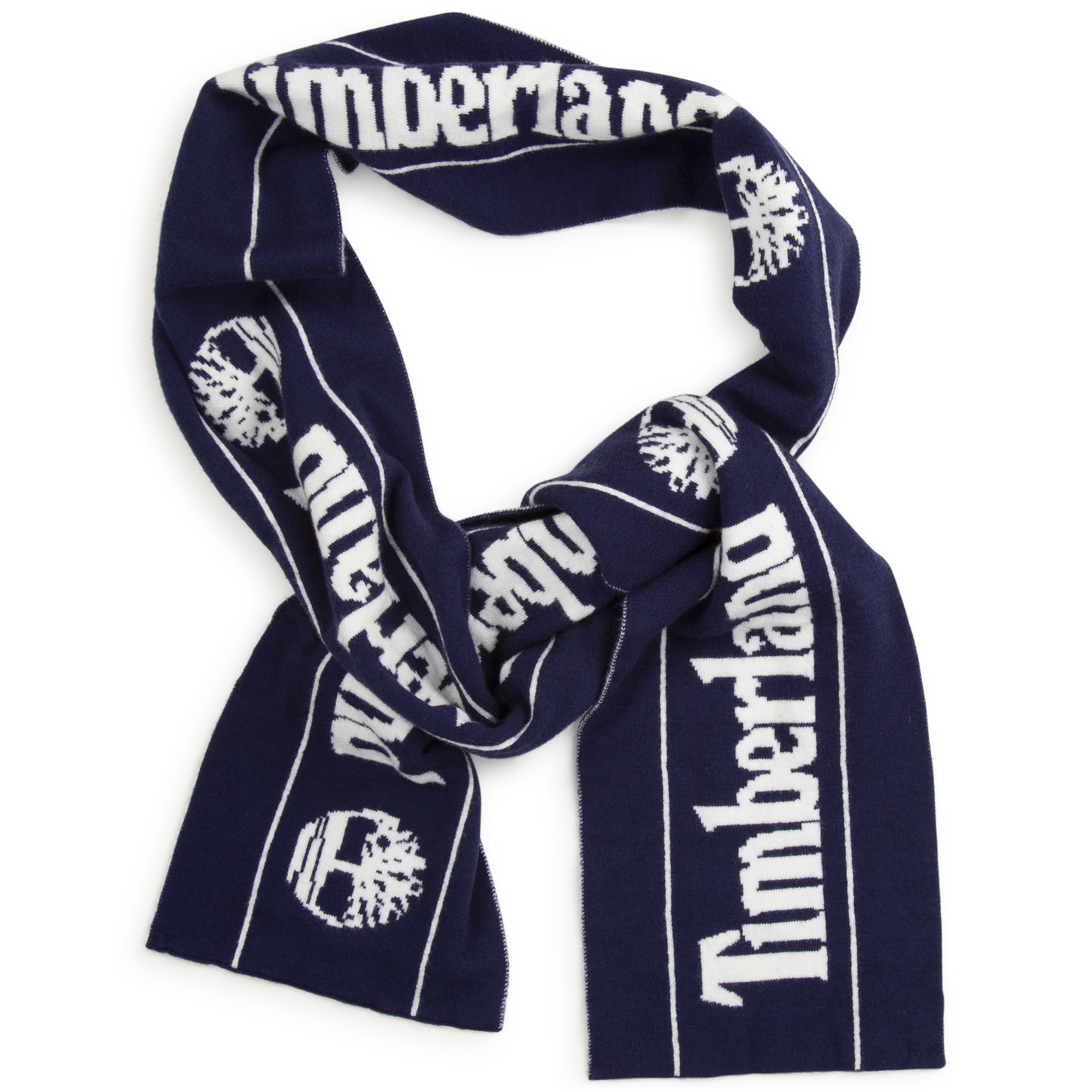 Knitted two-colour scarf TIMBERLAND for BOY