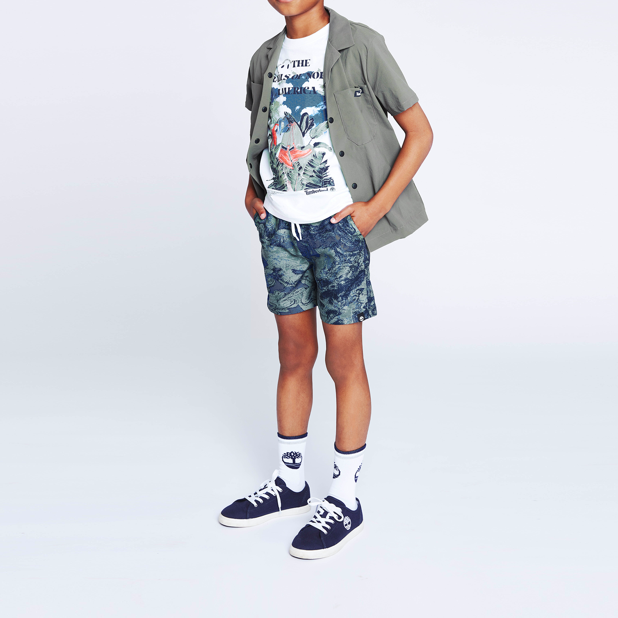 Printed bathing shorts TIMBERLAND for BOY