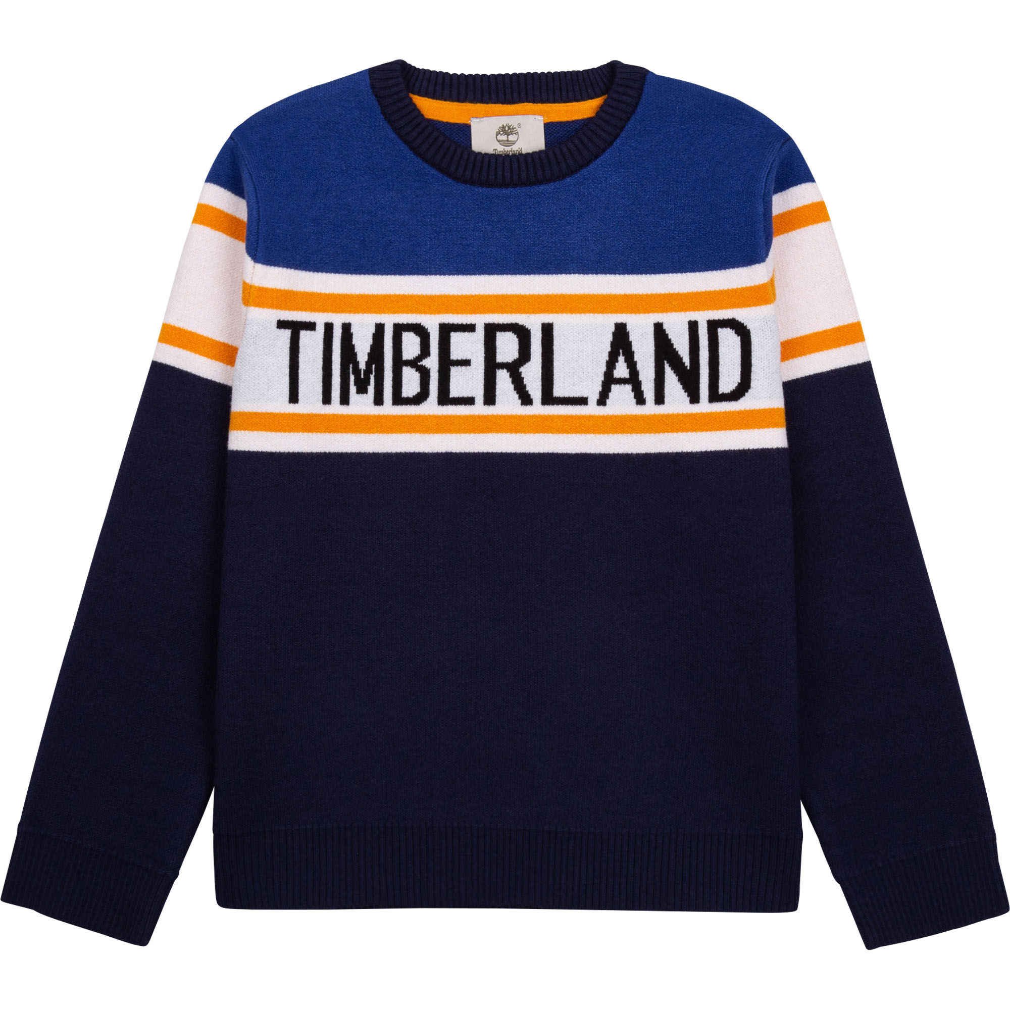 TIMBERLAND Pull en tricot multicolore GARCON 4A Bleu