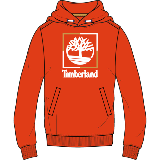 TIMBERLAND Sweat-shirt à capuche GARCON 4A Rouge