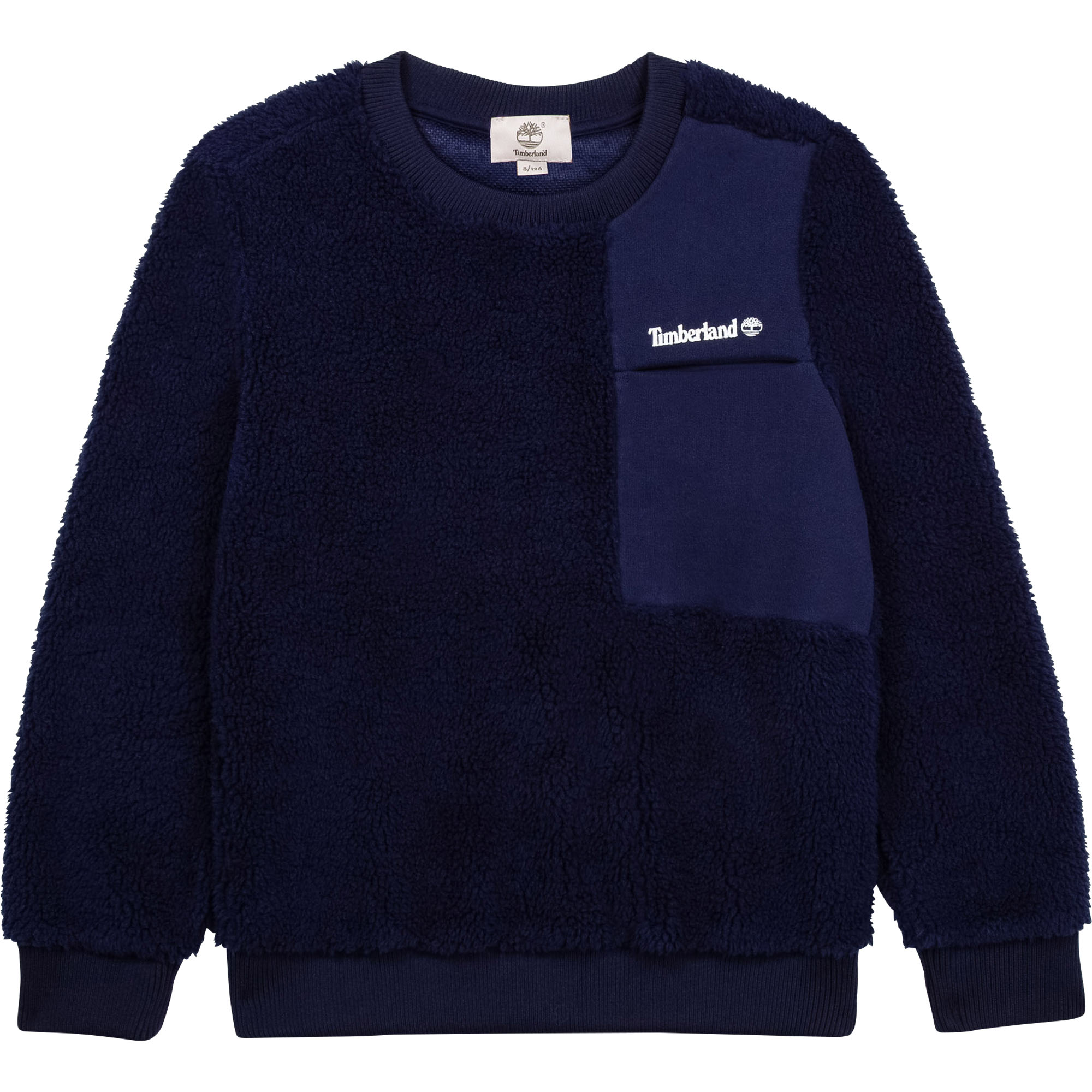 Bi-material sweatshirt with pocket TIMBERLAND for BOY