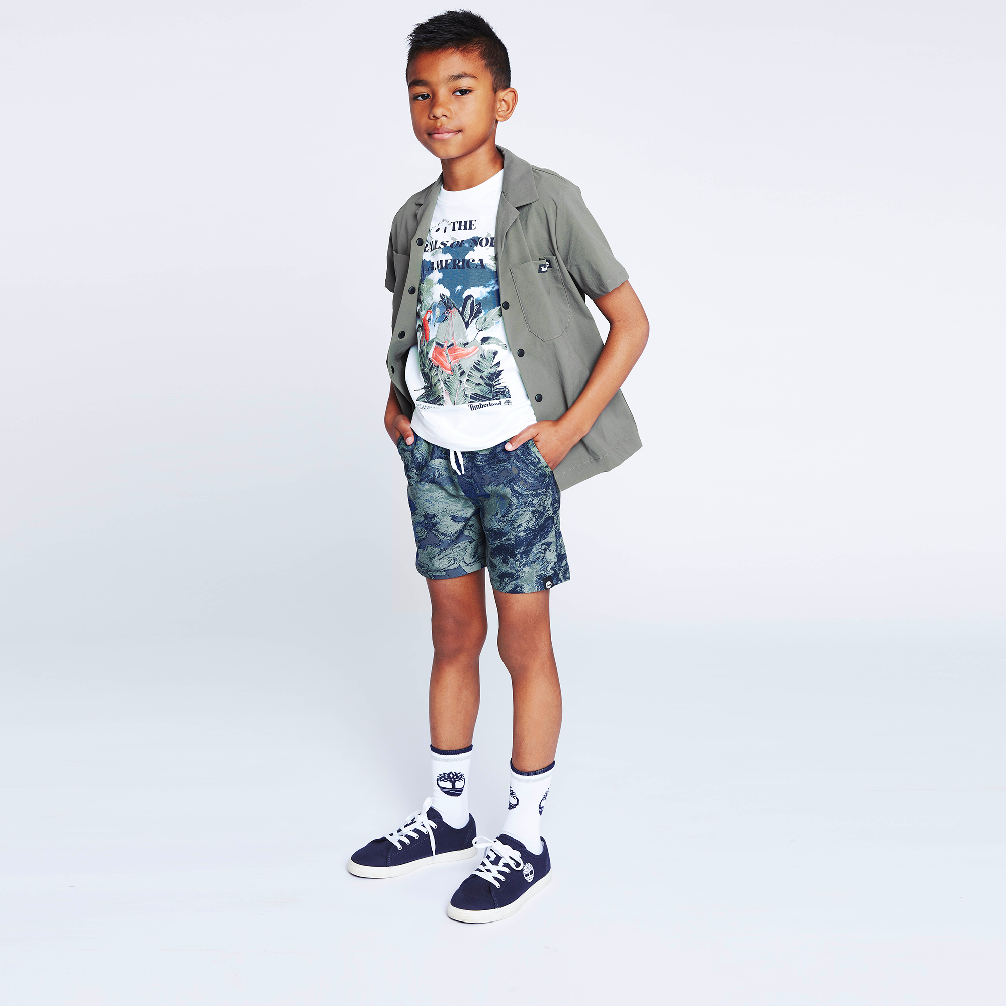 T-shirt with nature print TIMBERLAND for BOY